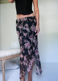 Y2k floral maxi skirt