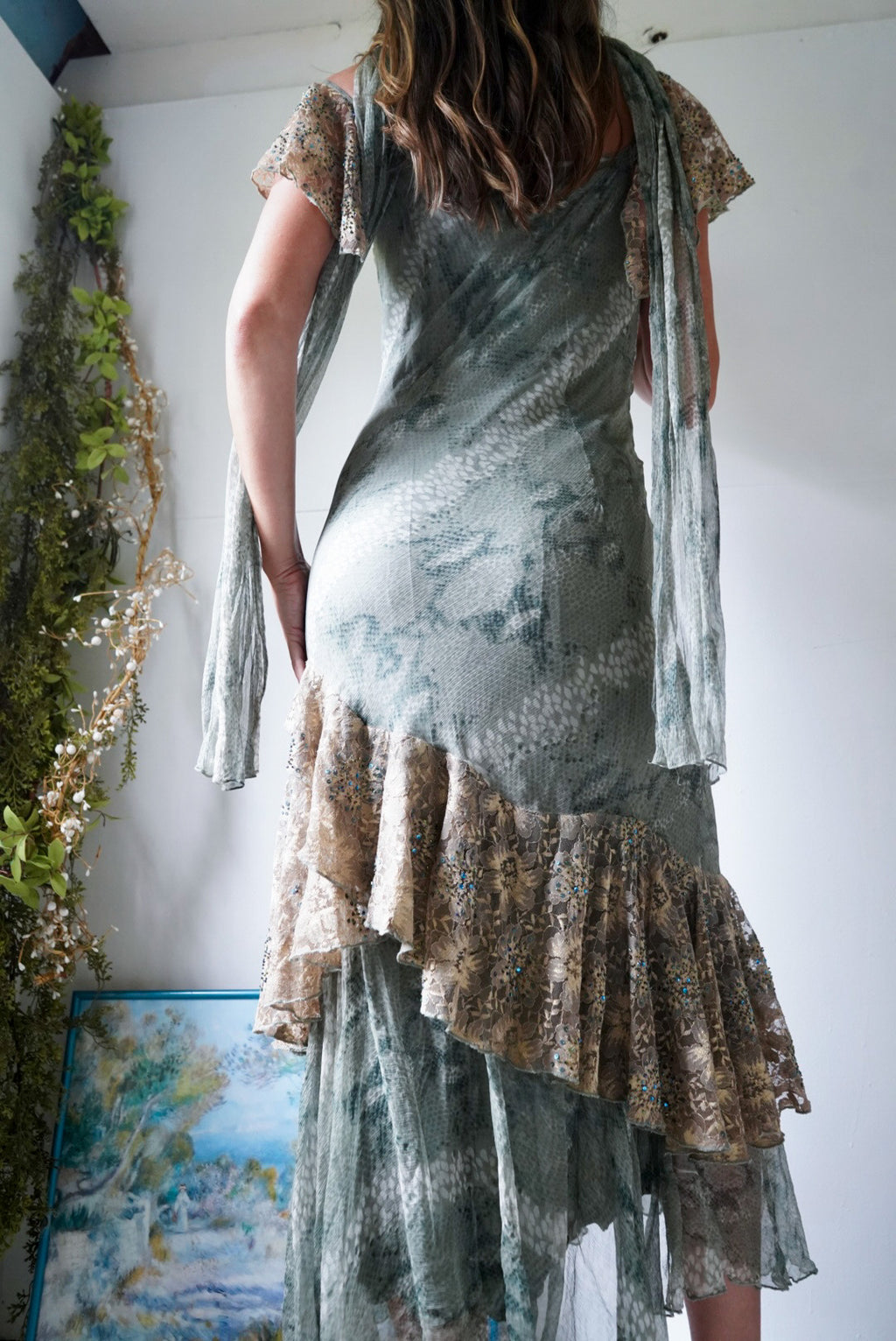 Y2k Silk Boho Fairy Dress