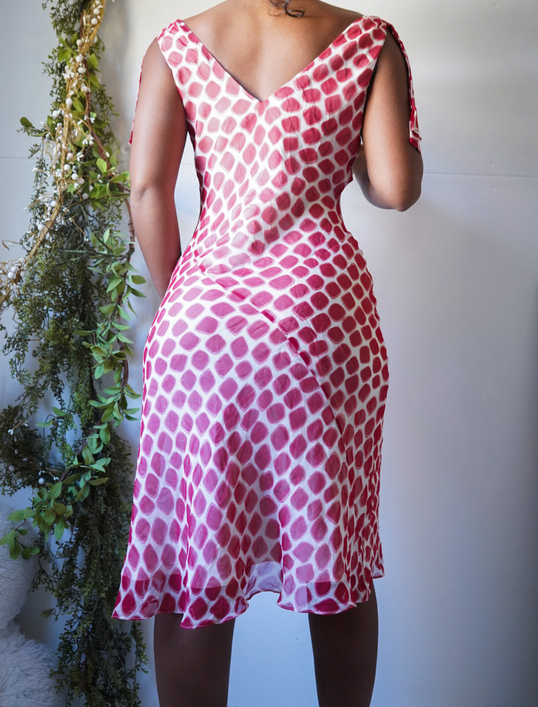 Abstract Silk Sundress