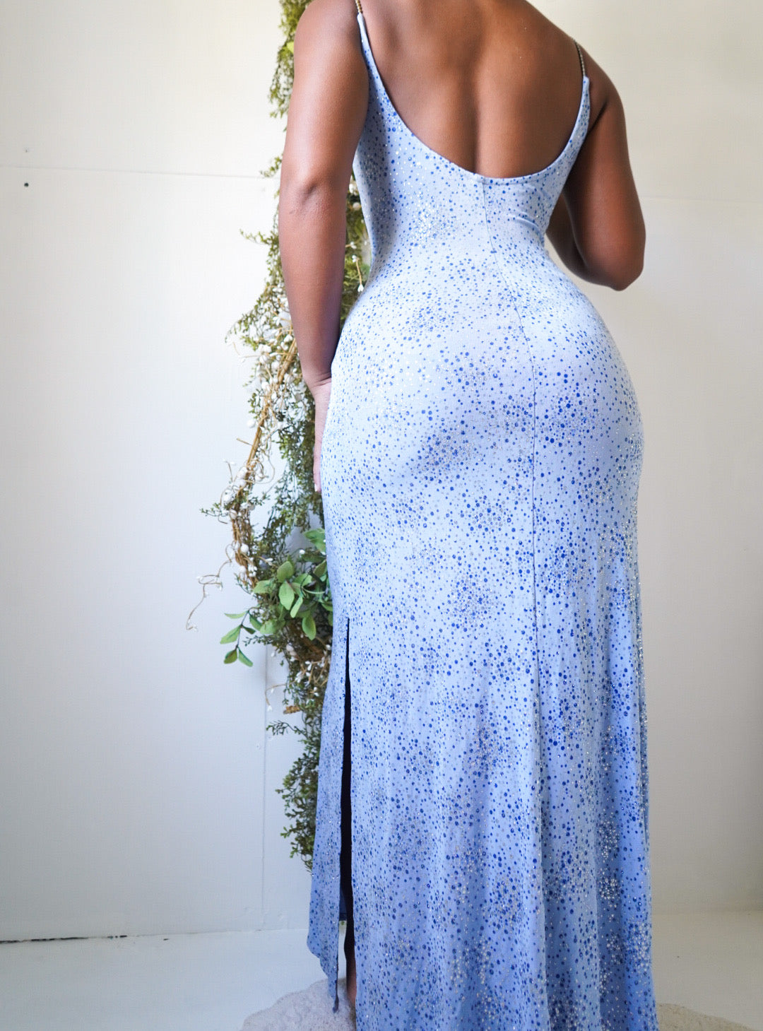 Baby Blue Glitter Gown
