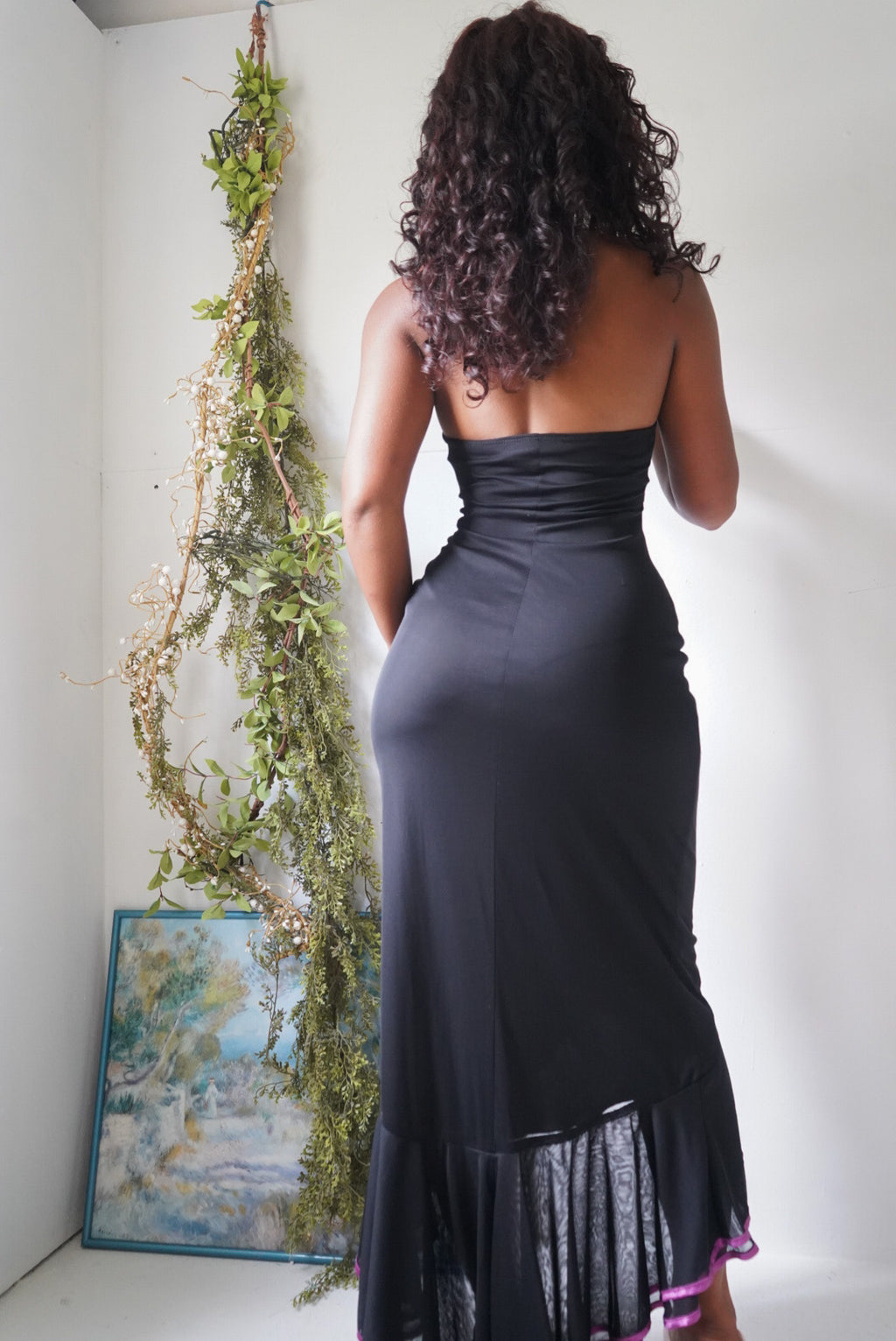Rare Y2K High Low Halter Dress