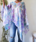 Y2K Romantic Paisley Poncho