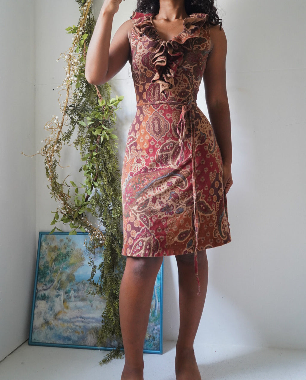 Y2K Patchwork Paisley Ralph Lauren Dress