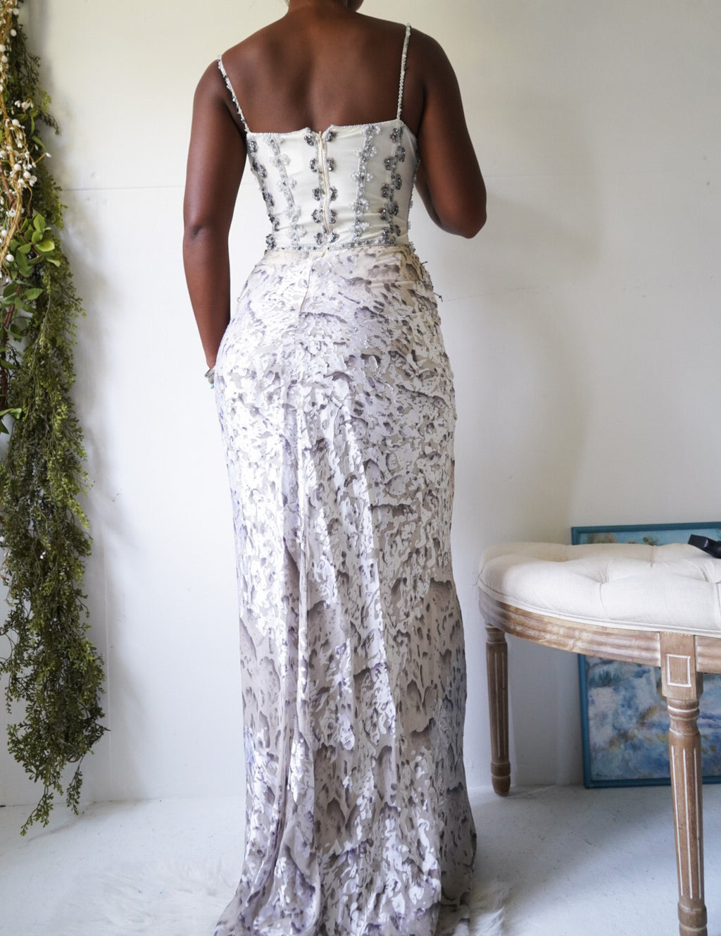 Y2K Rare Beaded Desi Inspired Gown