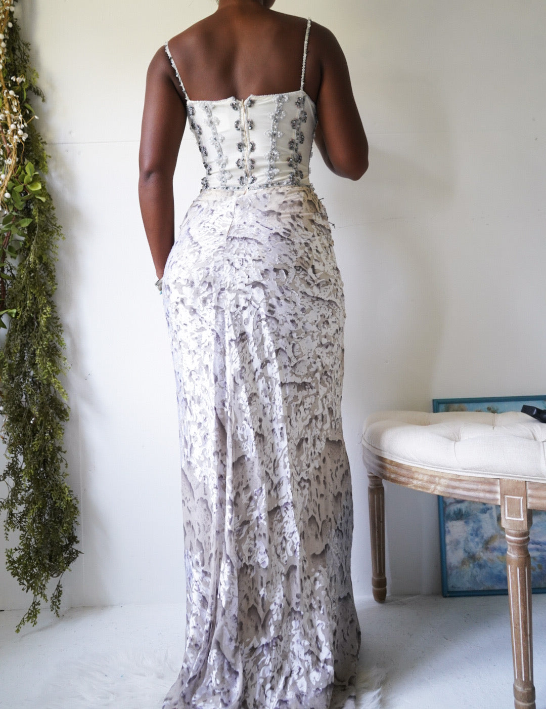 Y2K Rare Beaded Desi Inspired Gown