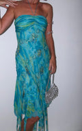 Y2K Rare Silk Beaded Mermaid Dress