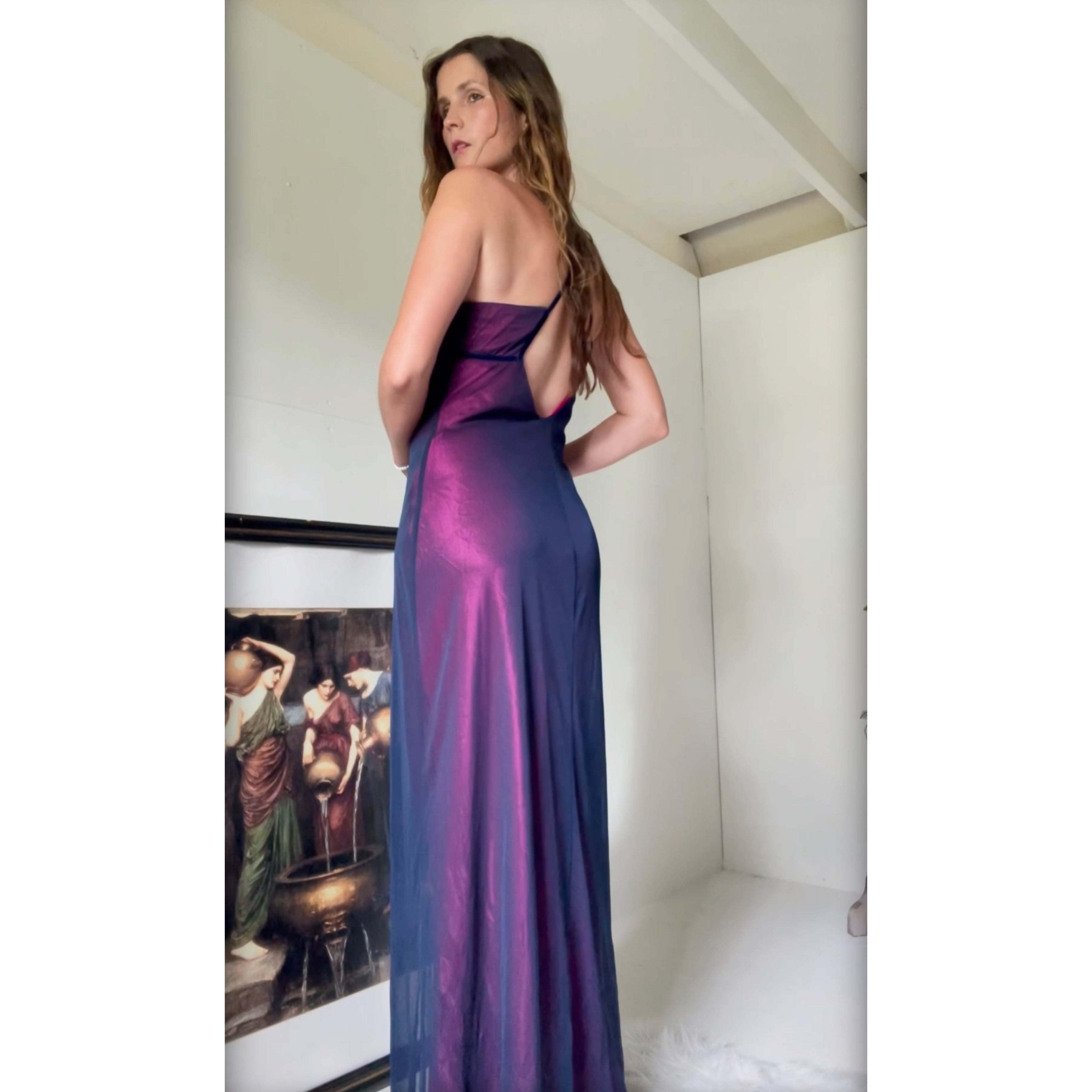 rare layered beaded gown