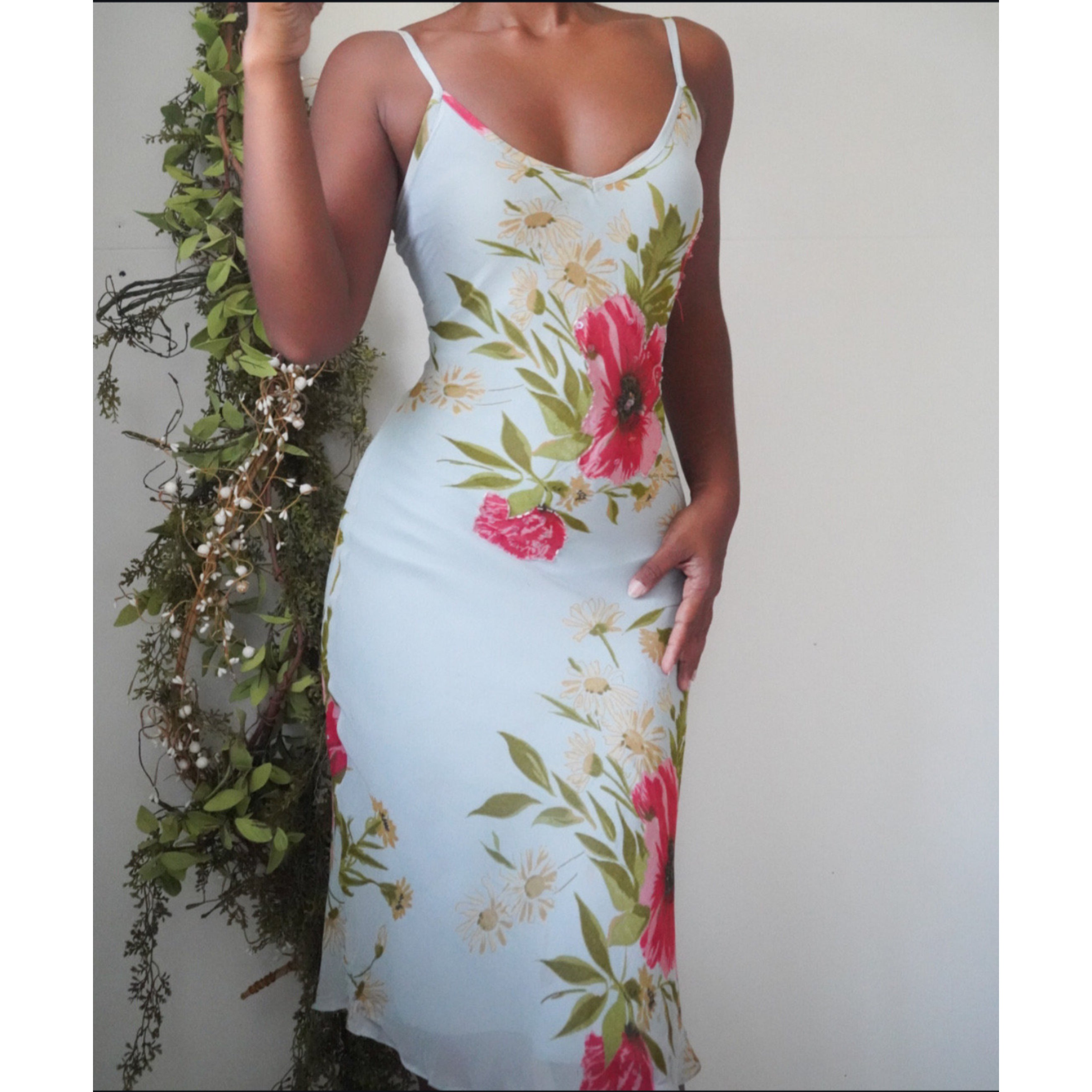 Baby Blue Romantic Summer Slip Dress