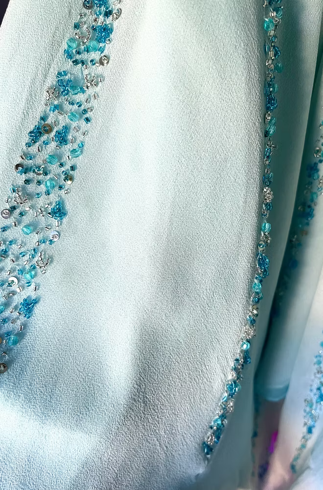 Vintage Y2K Butterfly Beaded Silk Fairy Dress