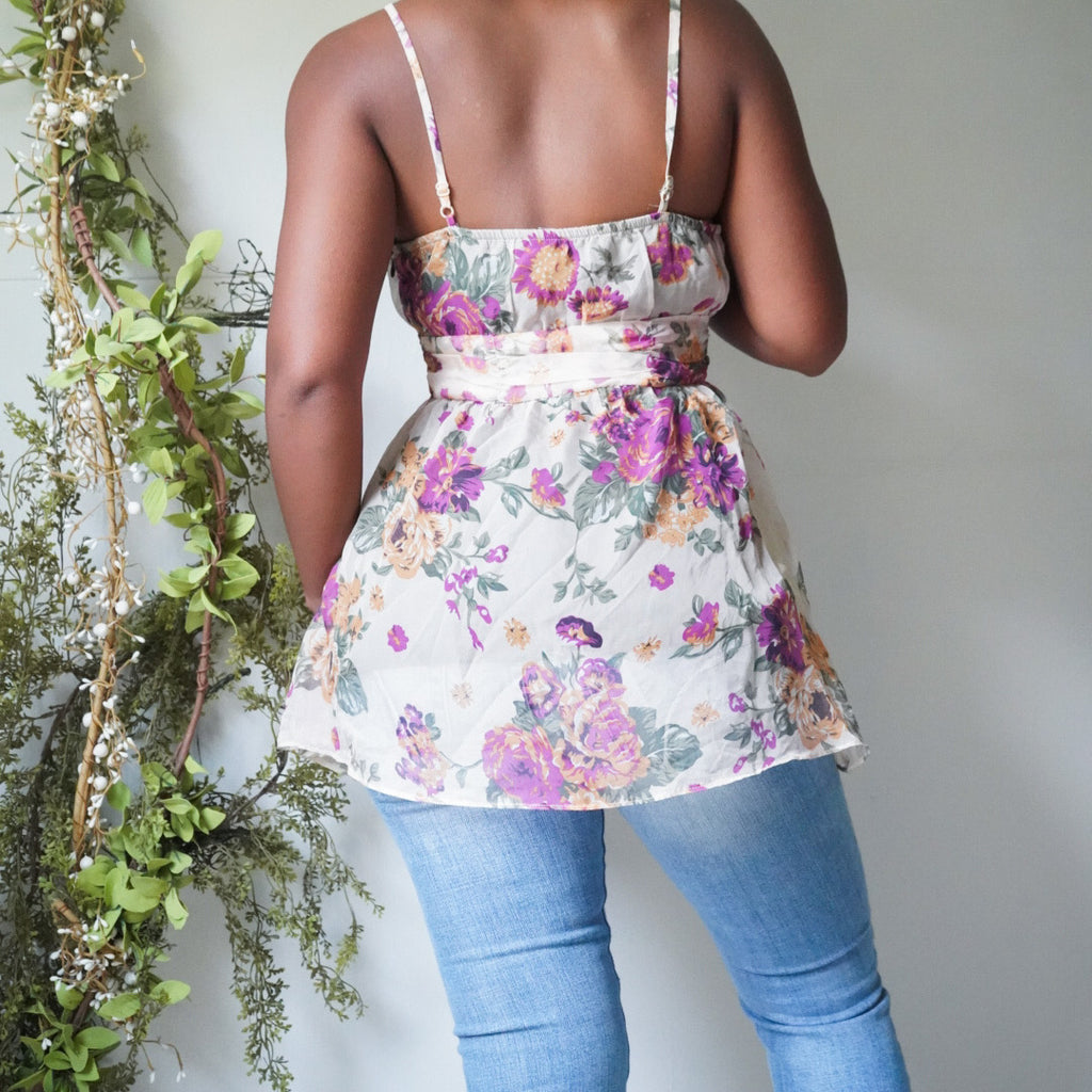 Romantic Floral Babydoll Cami