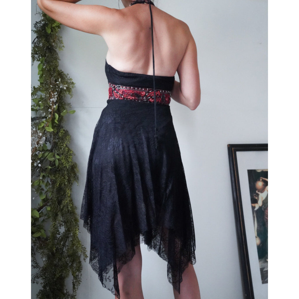 lacey with beads Sue Wong fairy dress size 4