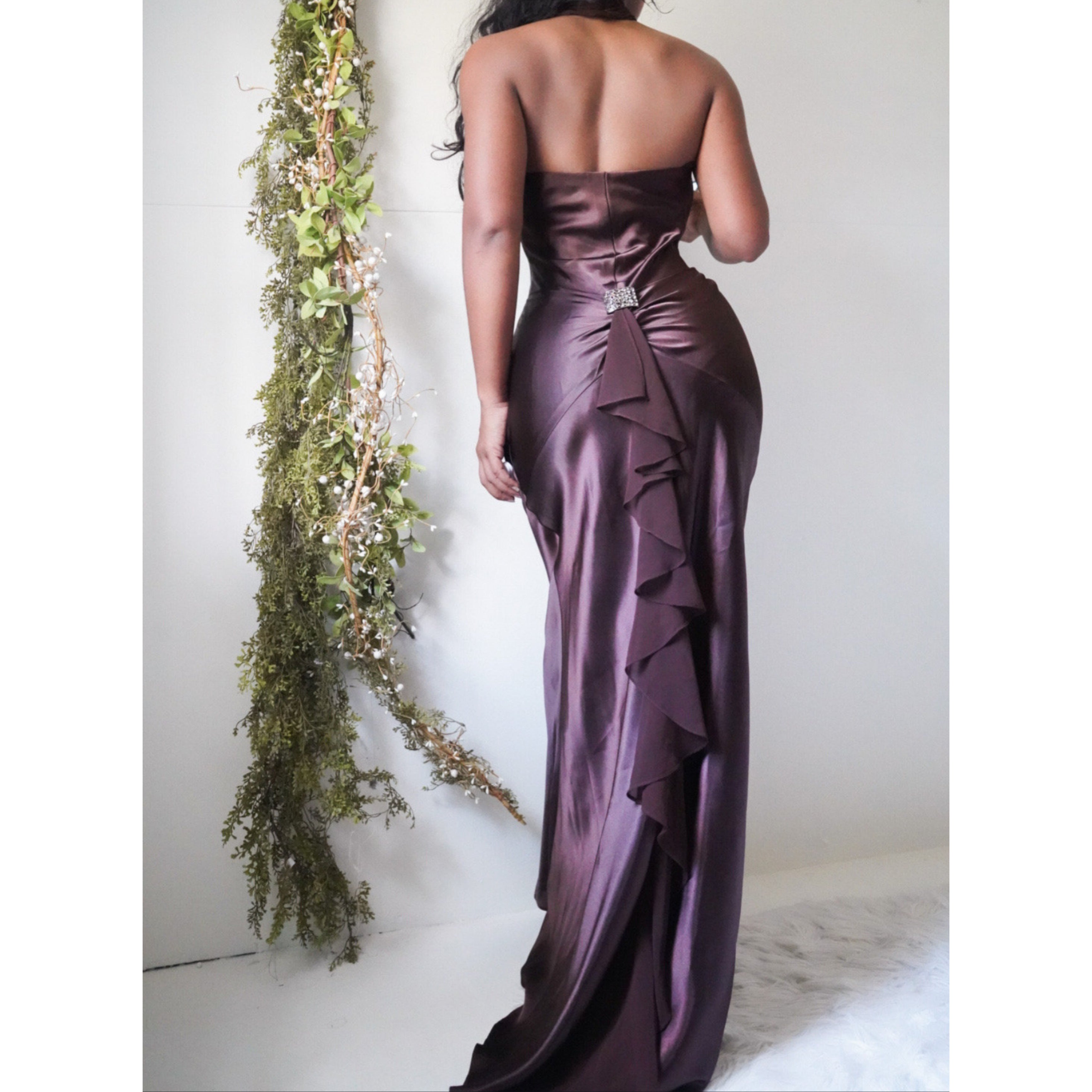 chocolate-brown-satin-halter-gown-image