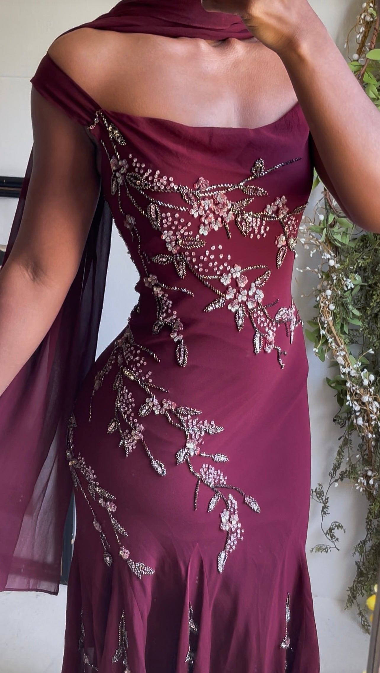 y2k-beaded-wine-silk-dress-image