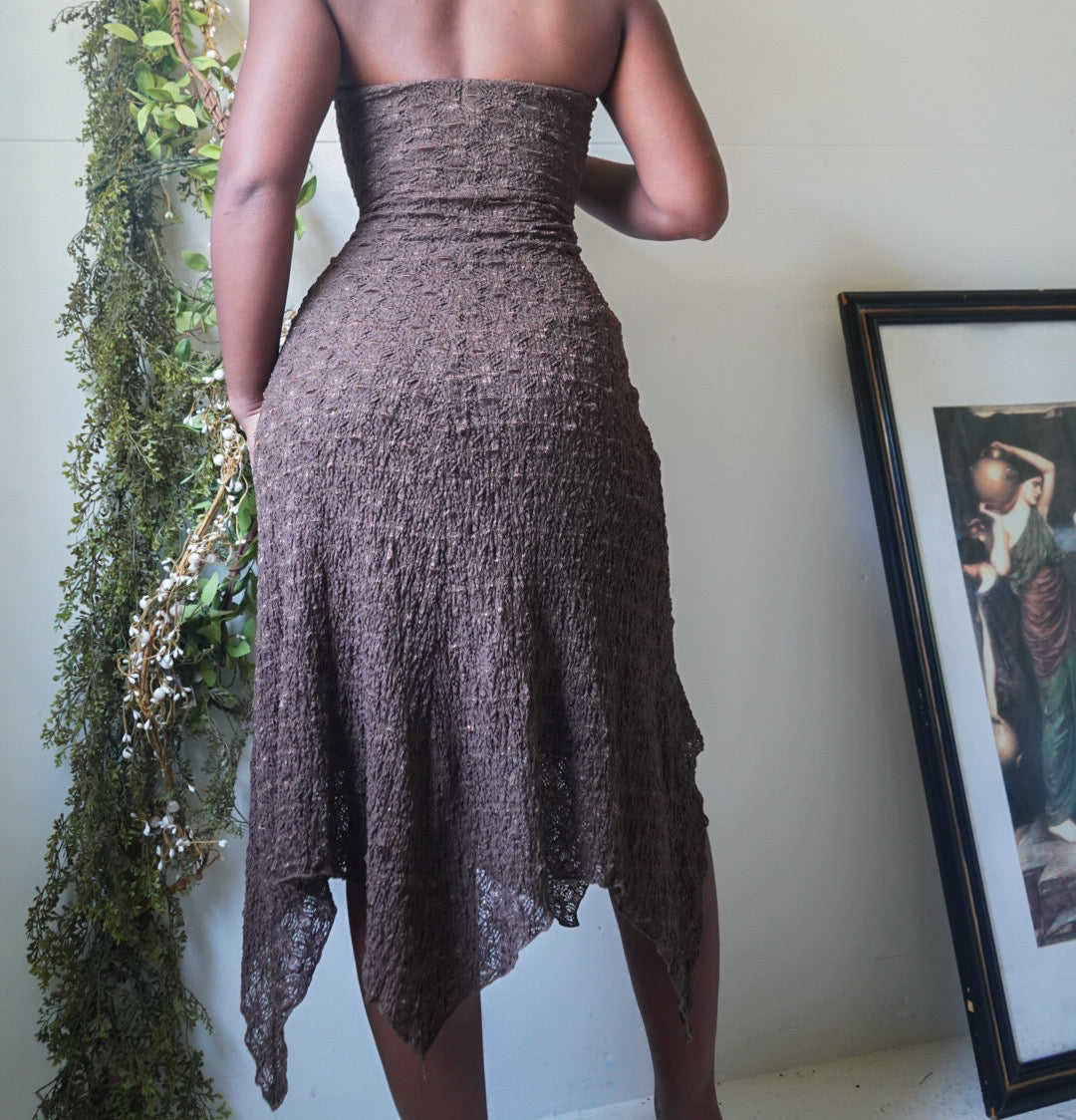 Lace Boho Fairy Strapless Dress