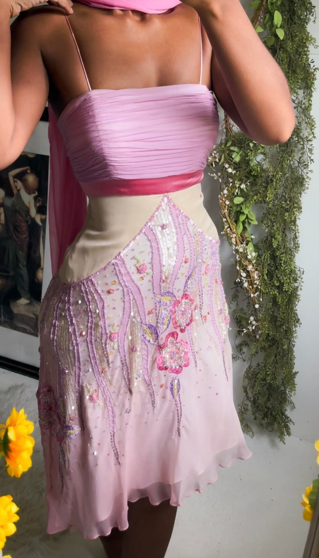 Pink Fairy Ombre Silk Deadstock Dress