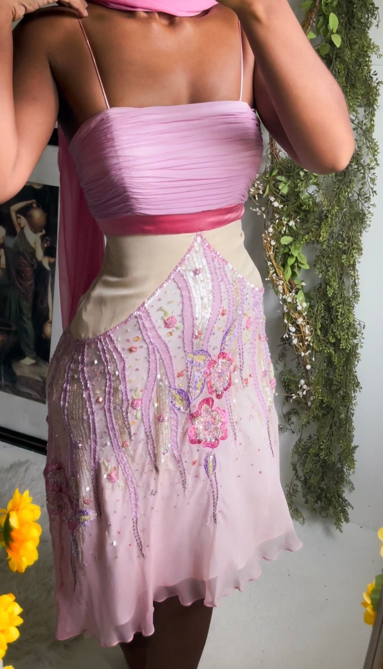 Pink Fairy Ombre Silk Deadstock Dress