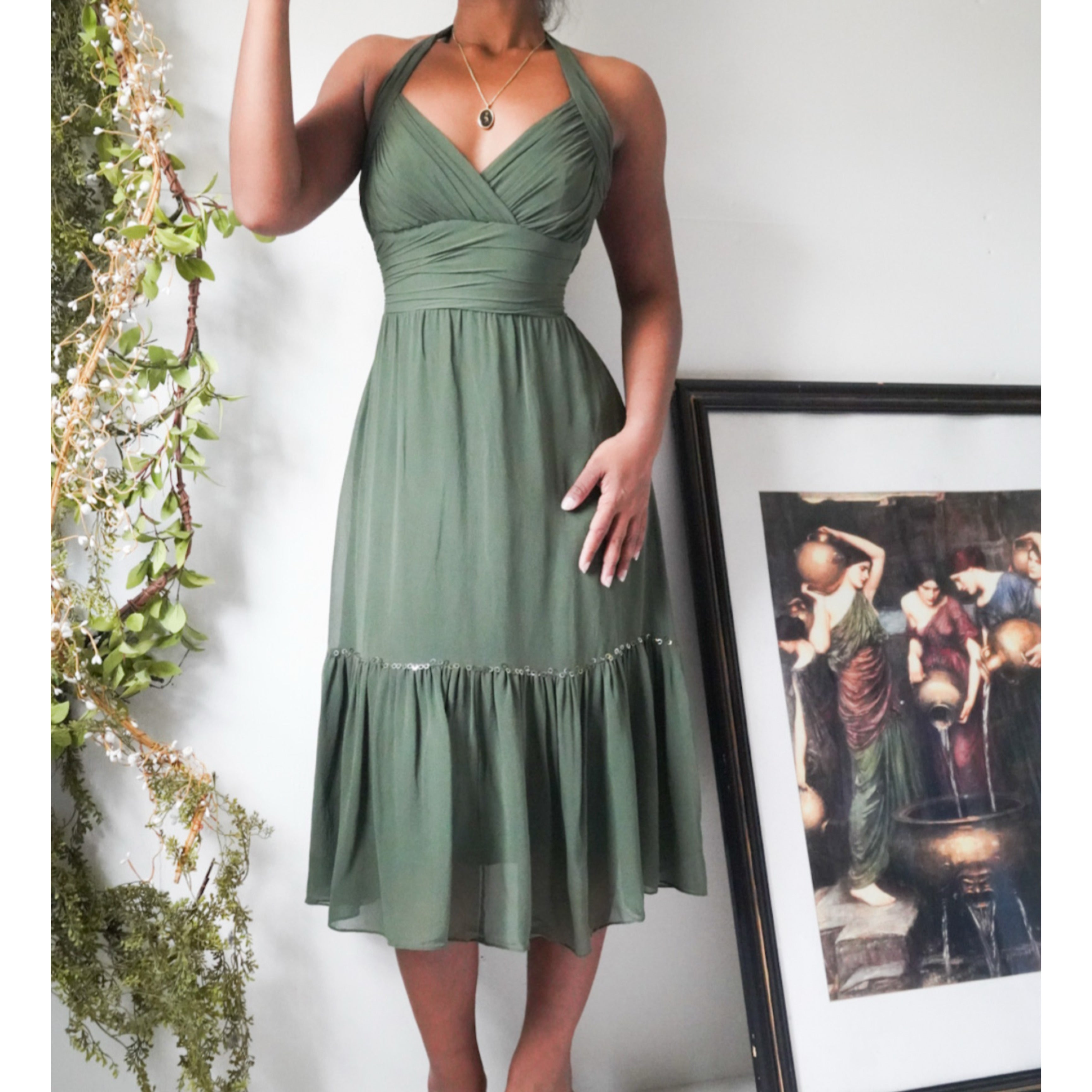olive-silk-halter-boho-dress-image