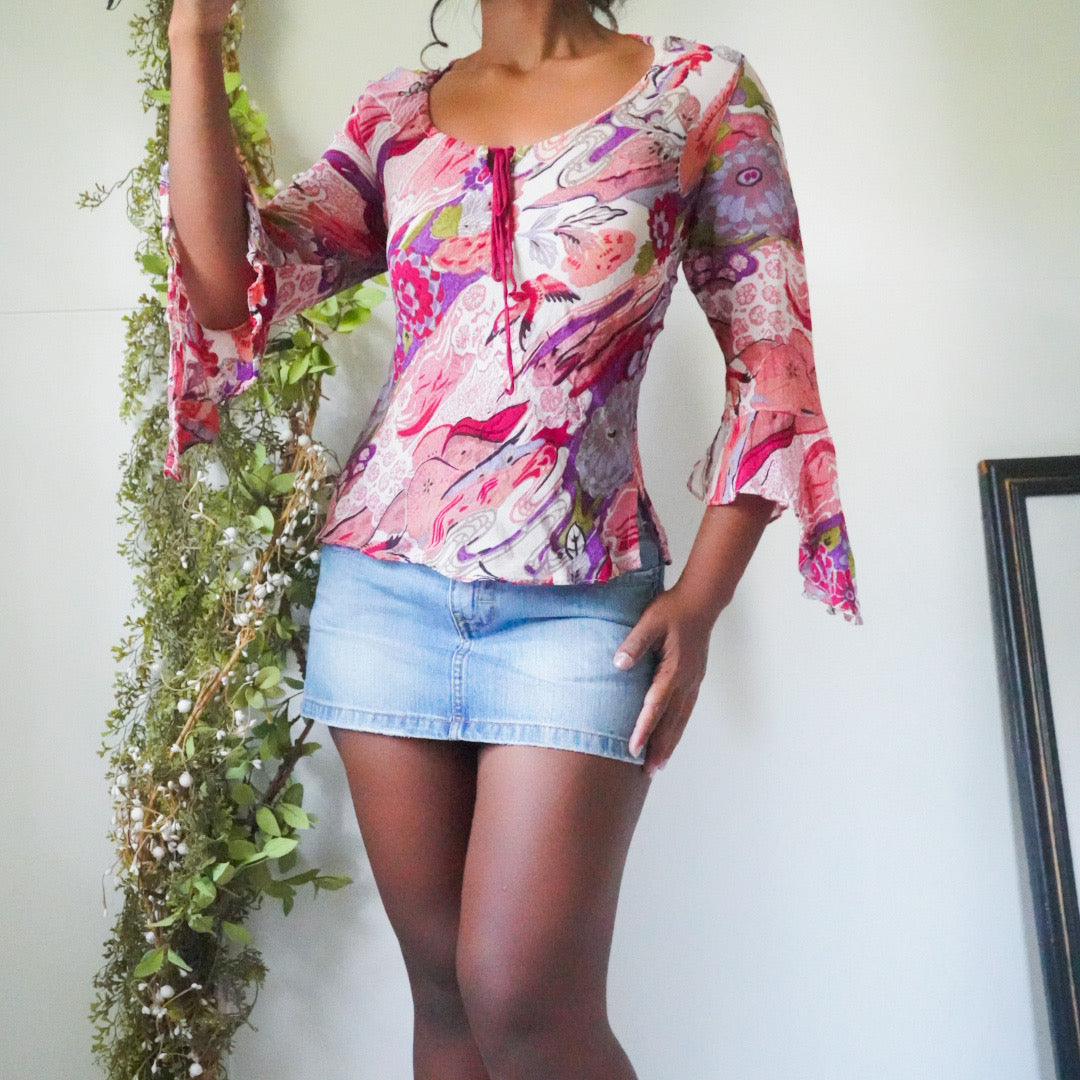 boho-34-flare-sleeve-top-image