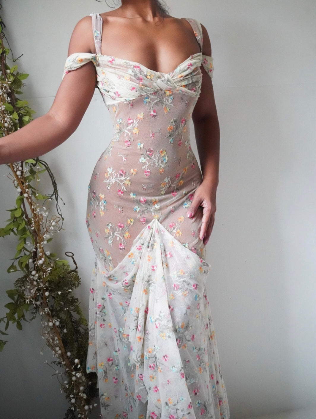 Handmade Vintage Lace Fairy Gown