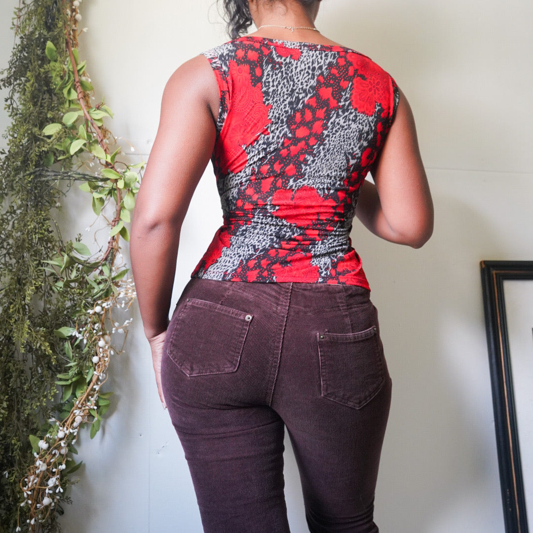 Abstract Animal Print Tank