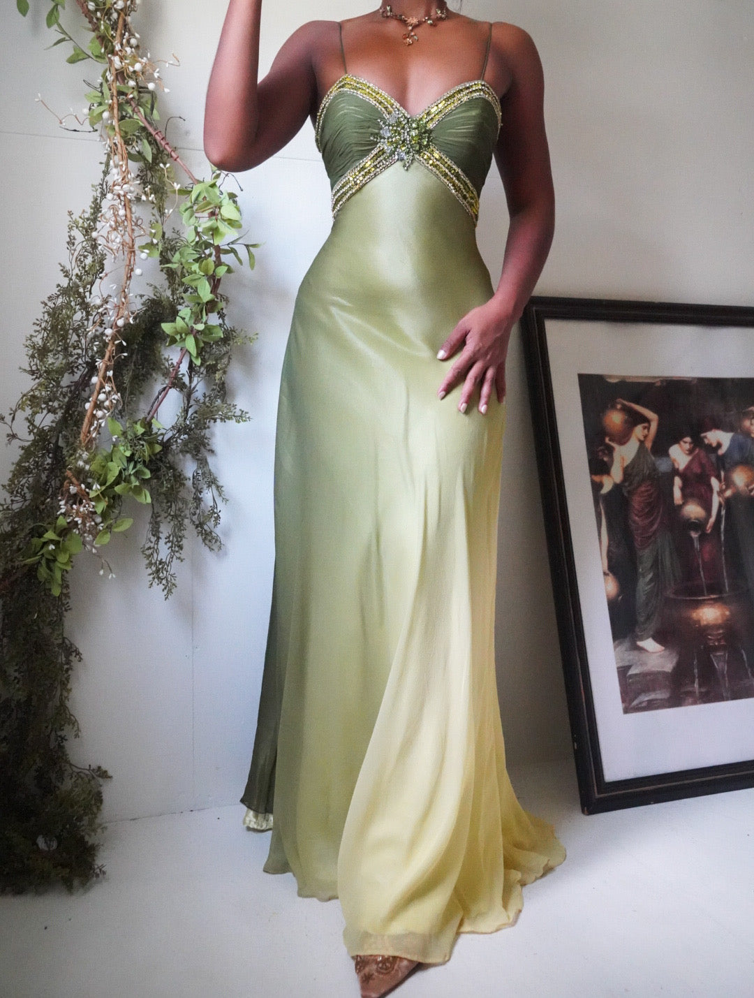 Silk Ombre Forest Fairy Gown