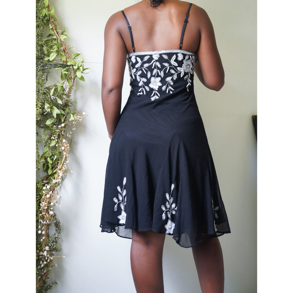 Monochrome Beaded Fairy Dress