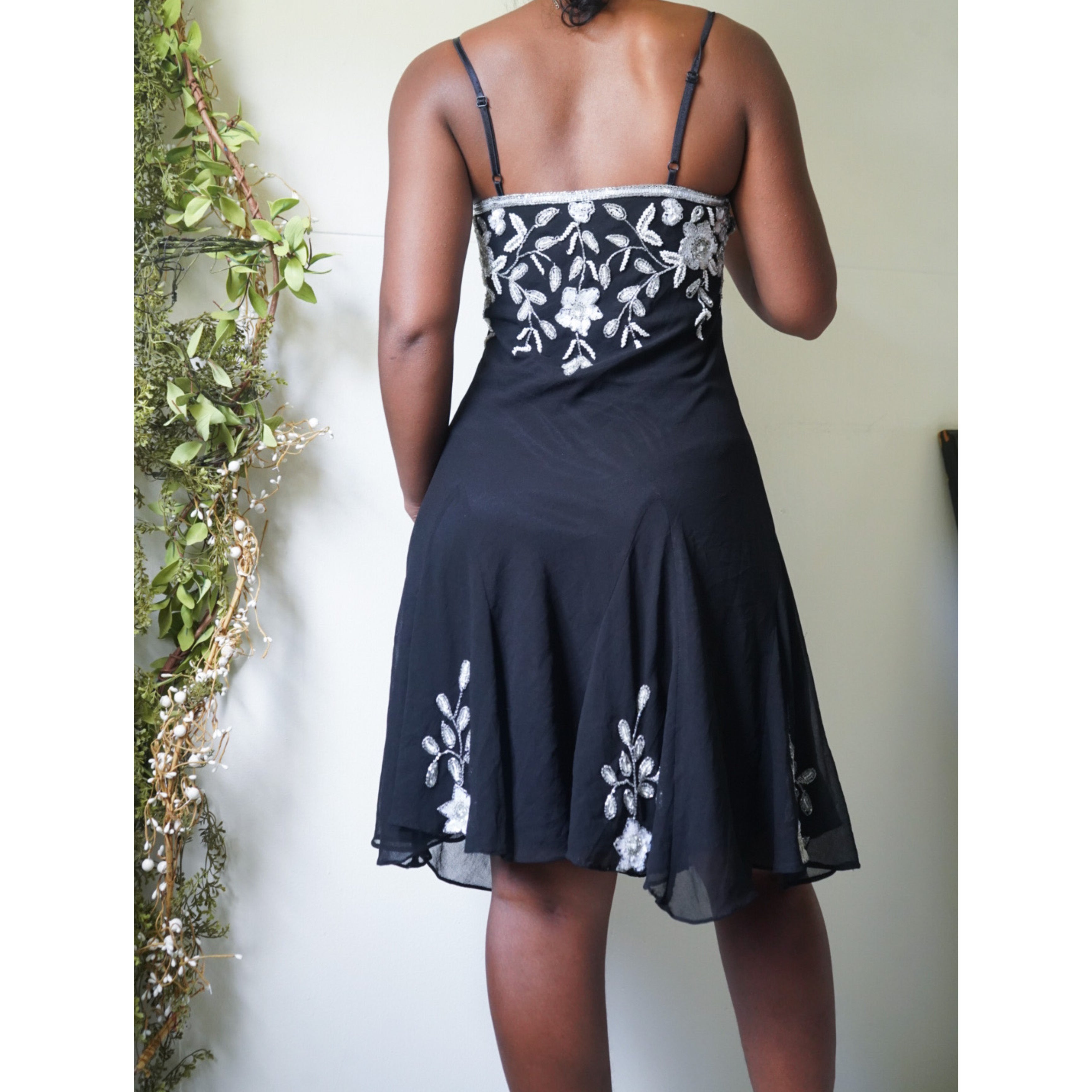 Monochrome Beaded Fairy Dress
