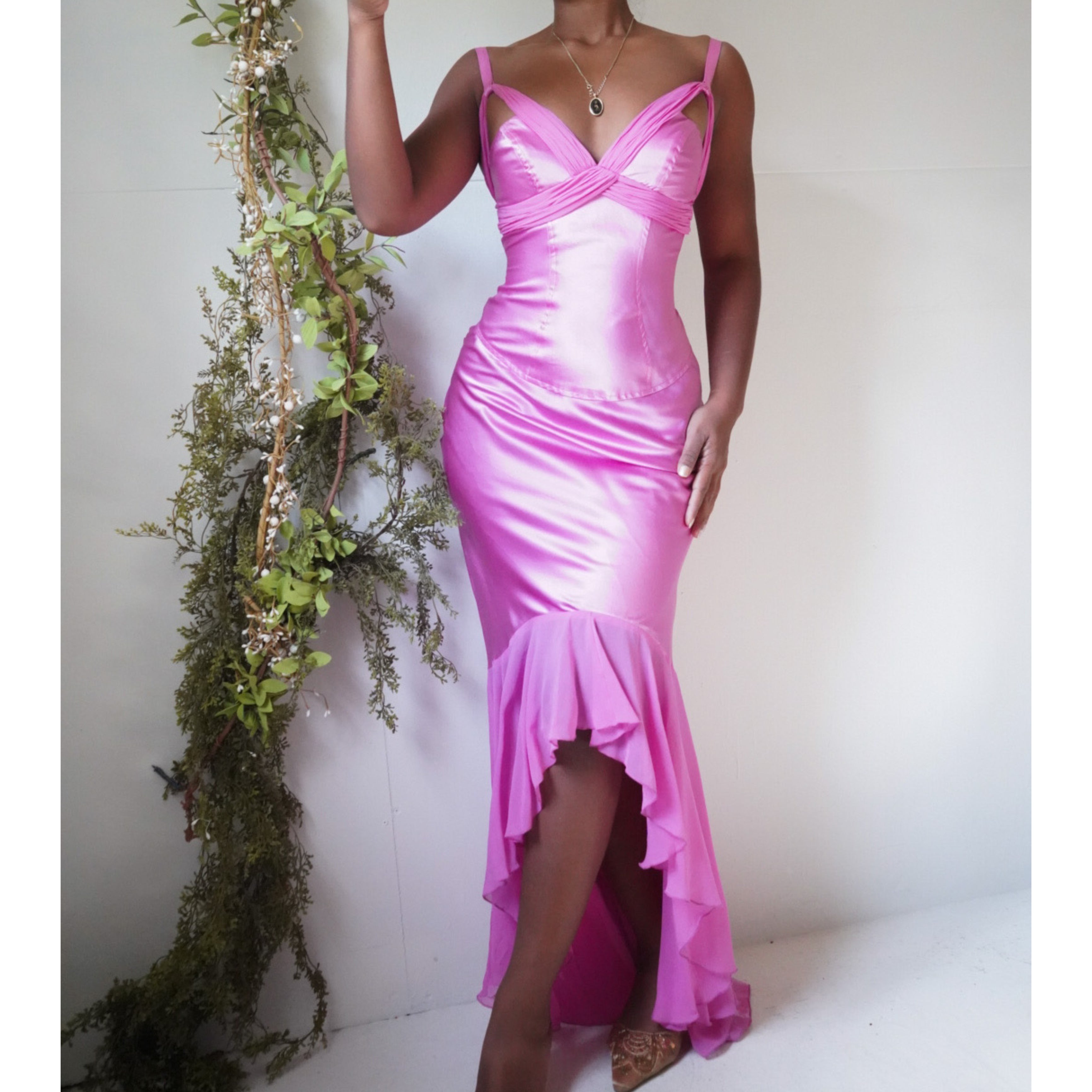 Pink Silk Fairy Formal Dress
