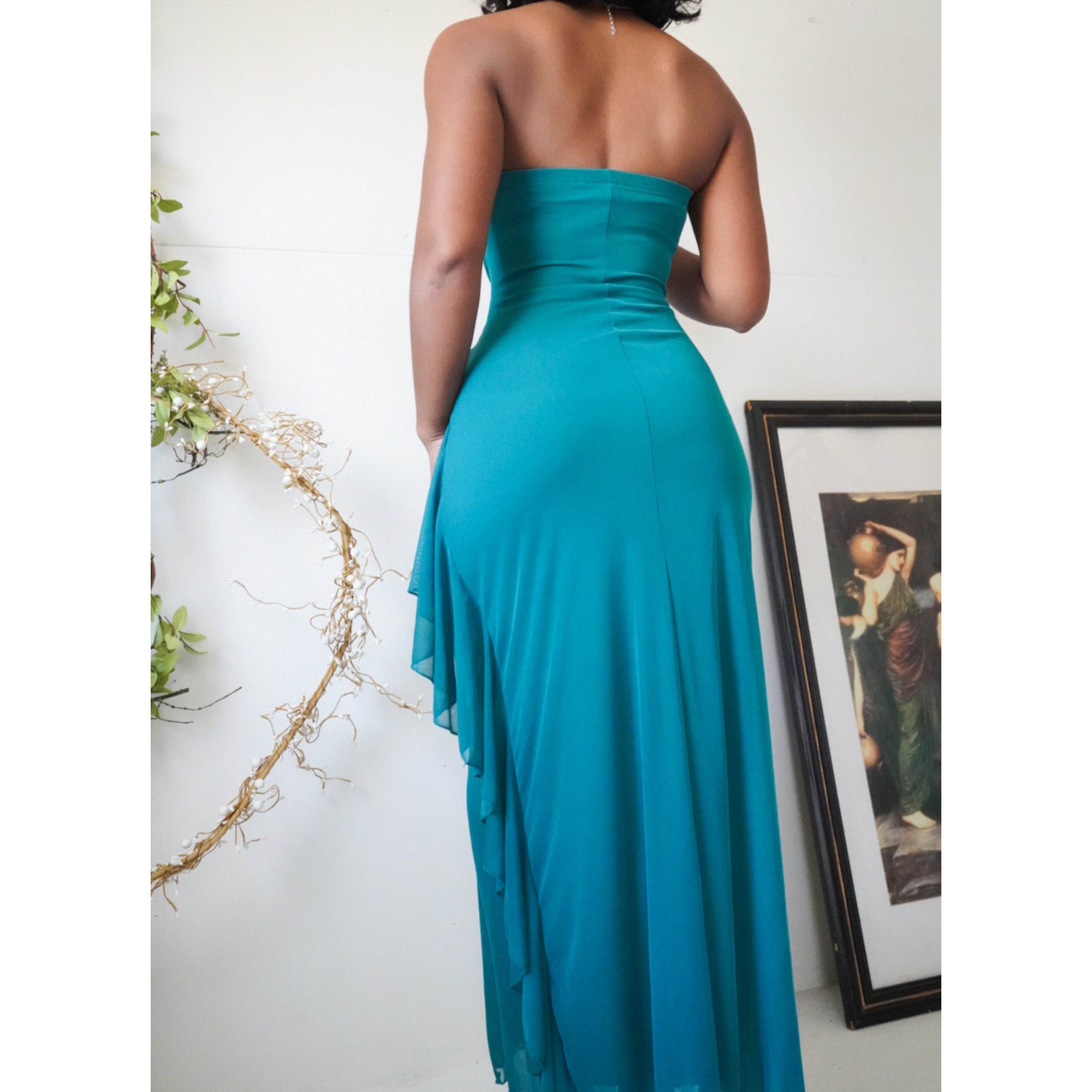 Milkmaid Bust Strapless Gown