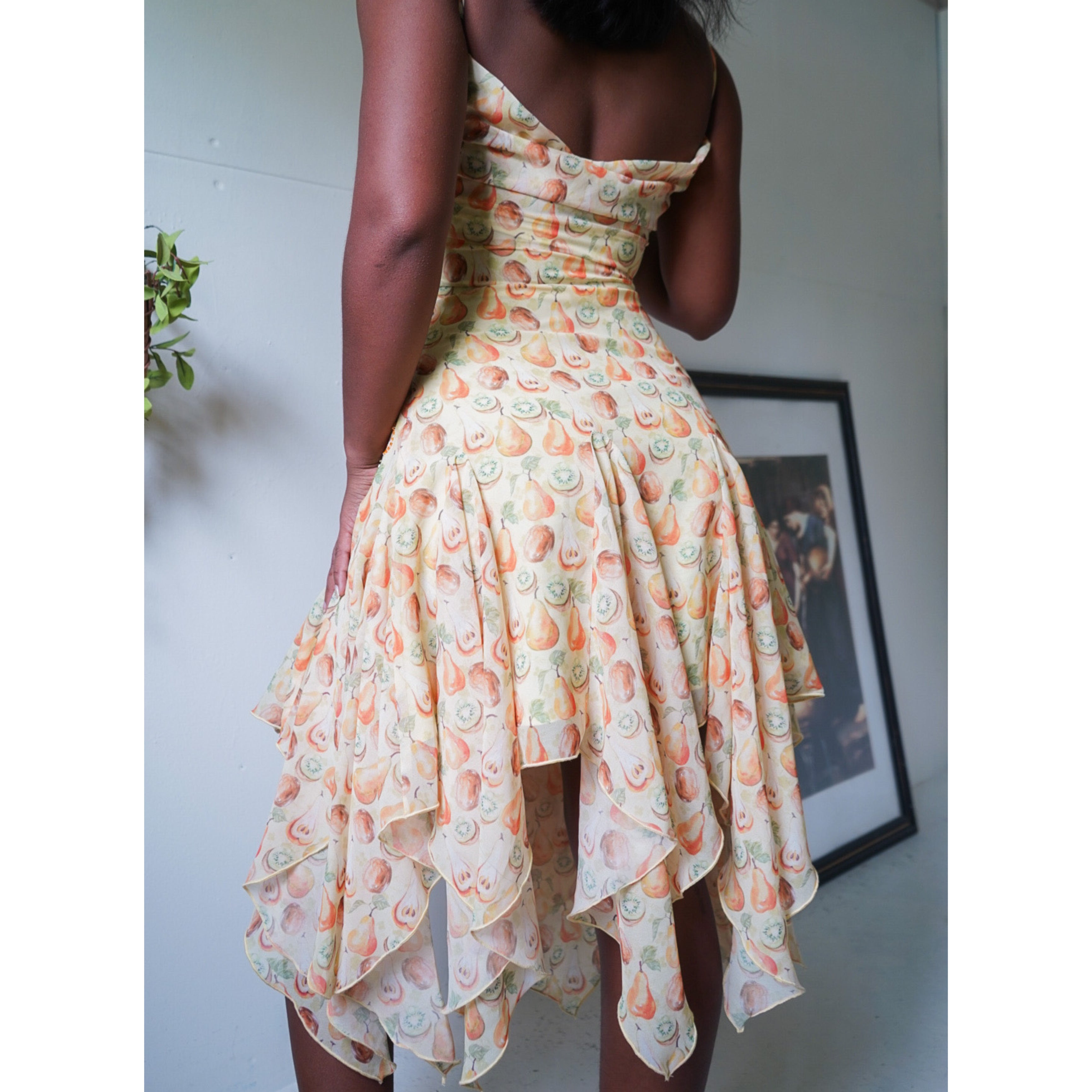 One of a Kind Beaded Sample Fruit Fairy Dress