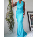 blue-halter-cowl-neck-silk-gown-image
