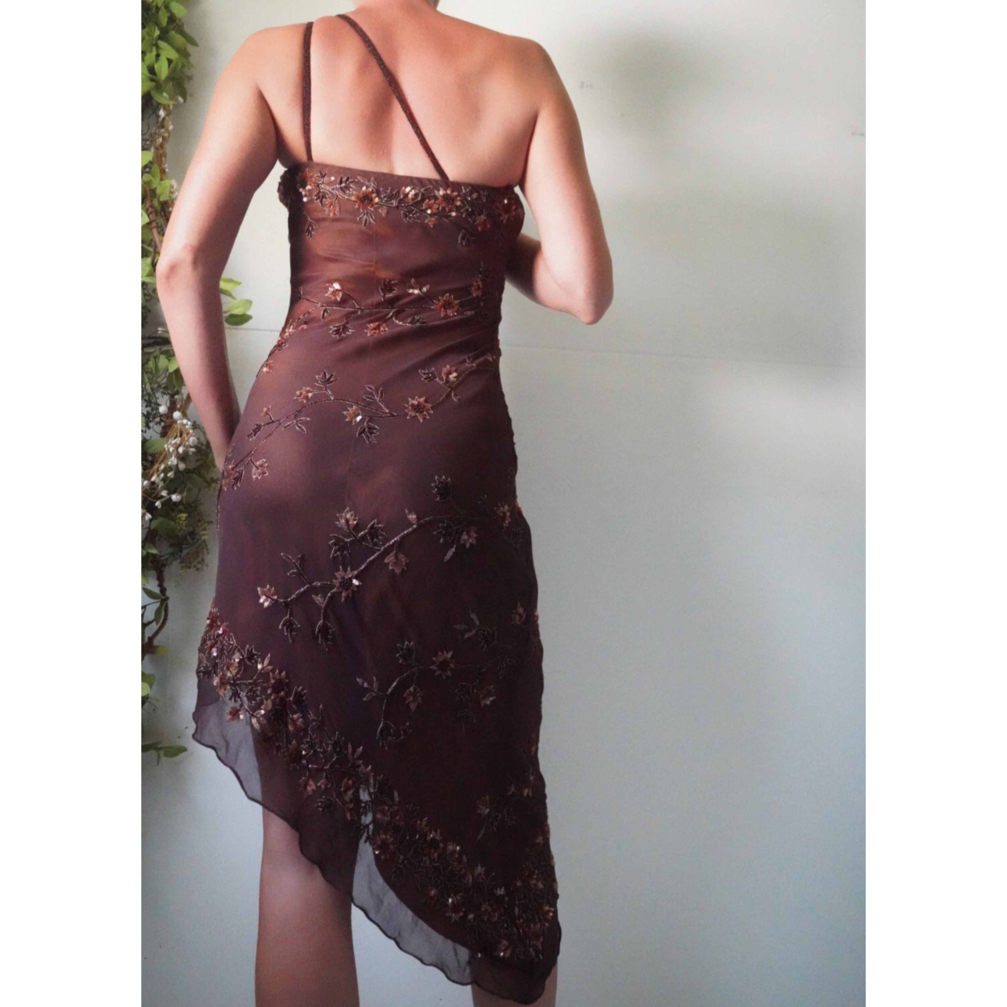 beaded silk Scala dress
