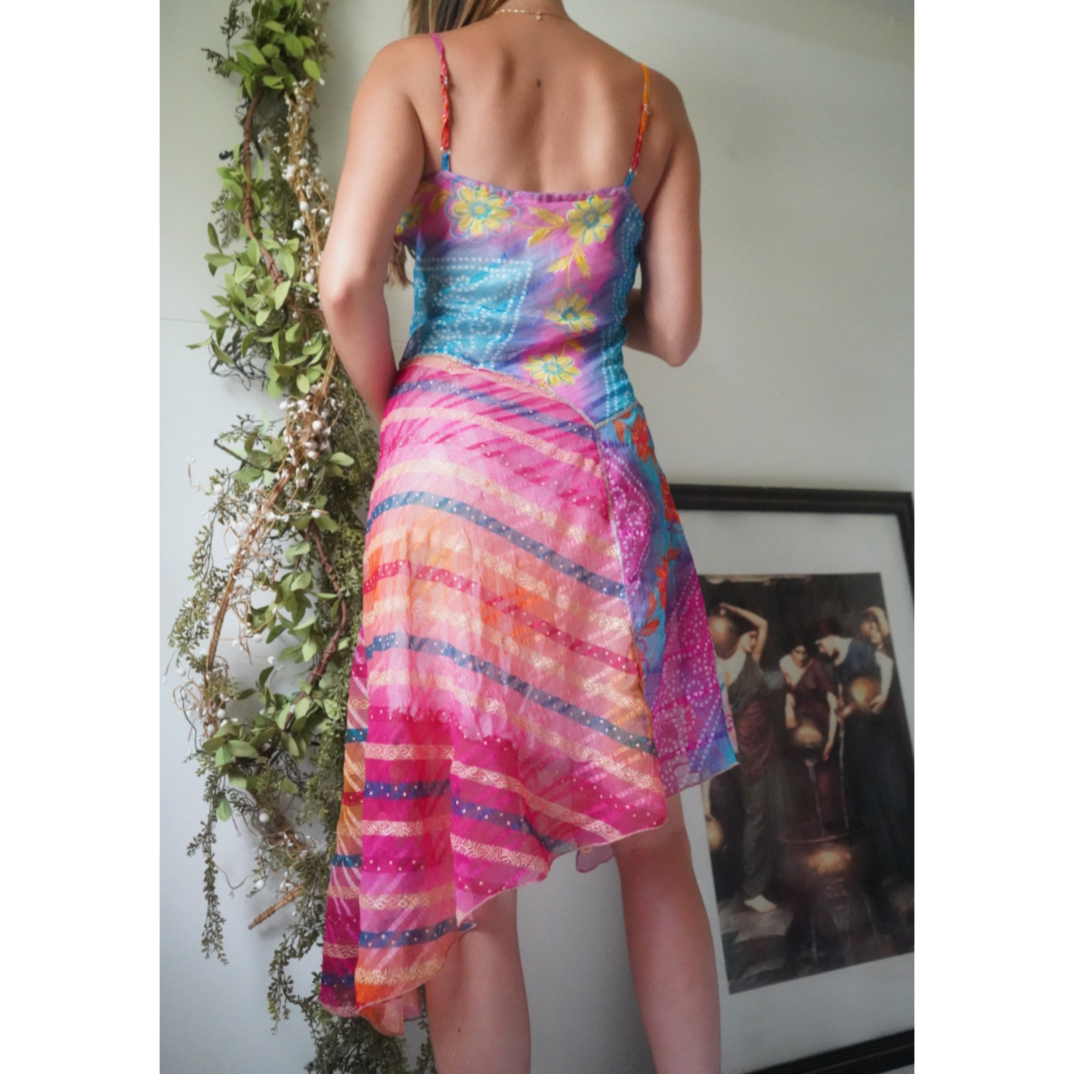 colorful boho fairy dress