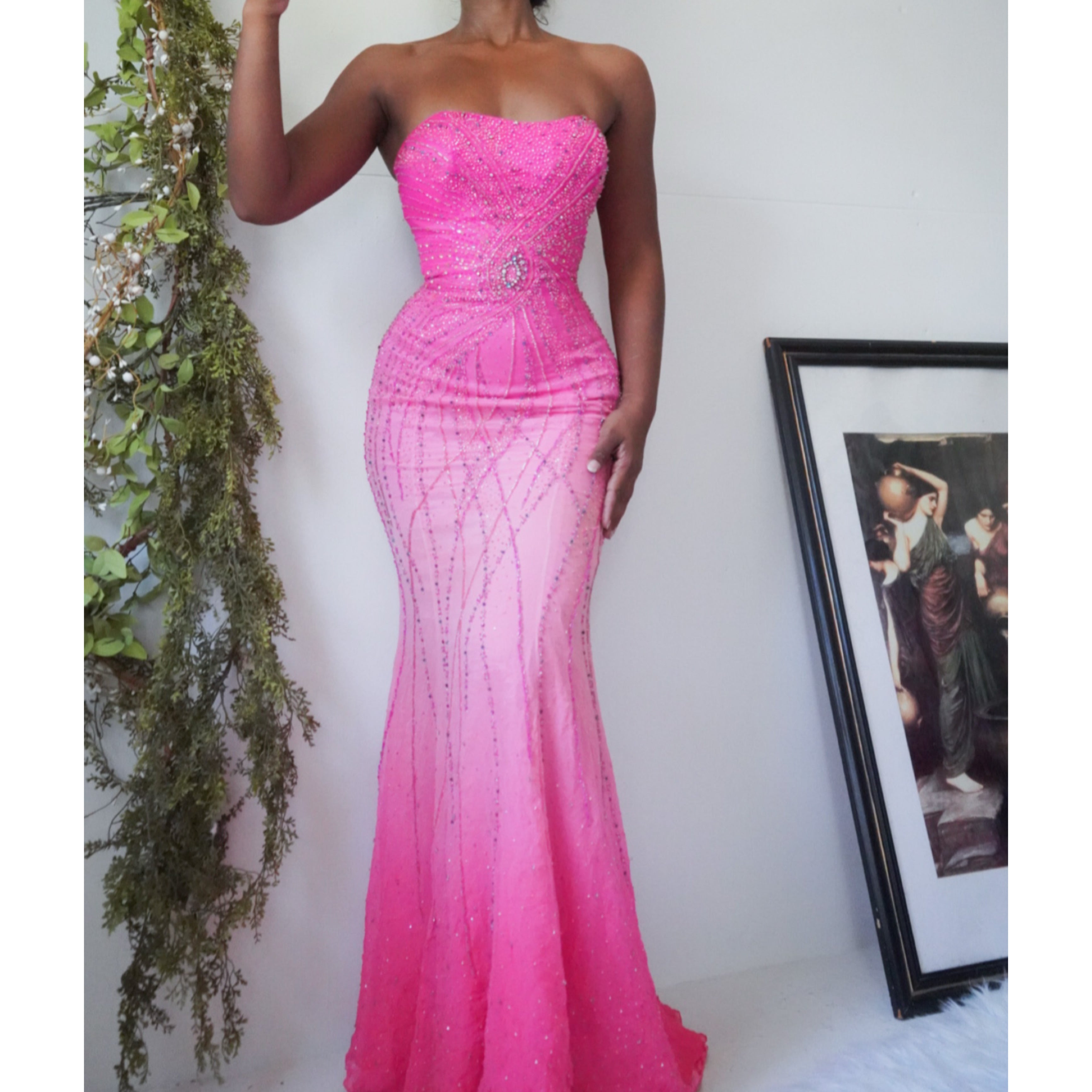 pink-ombre-strapless-beaded-silk-gown-image
