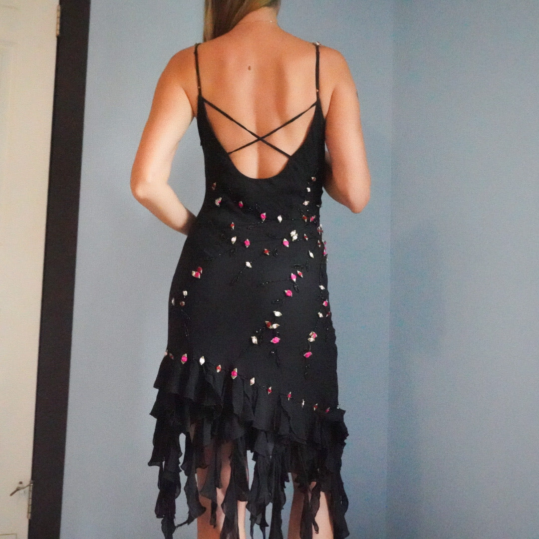 Beaded Rose Fairy Dress