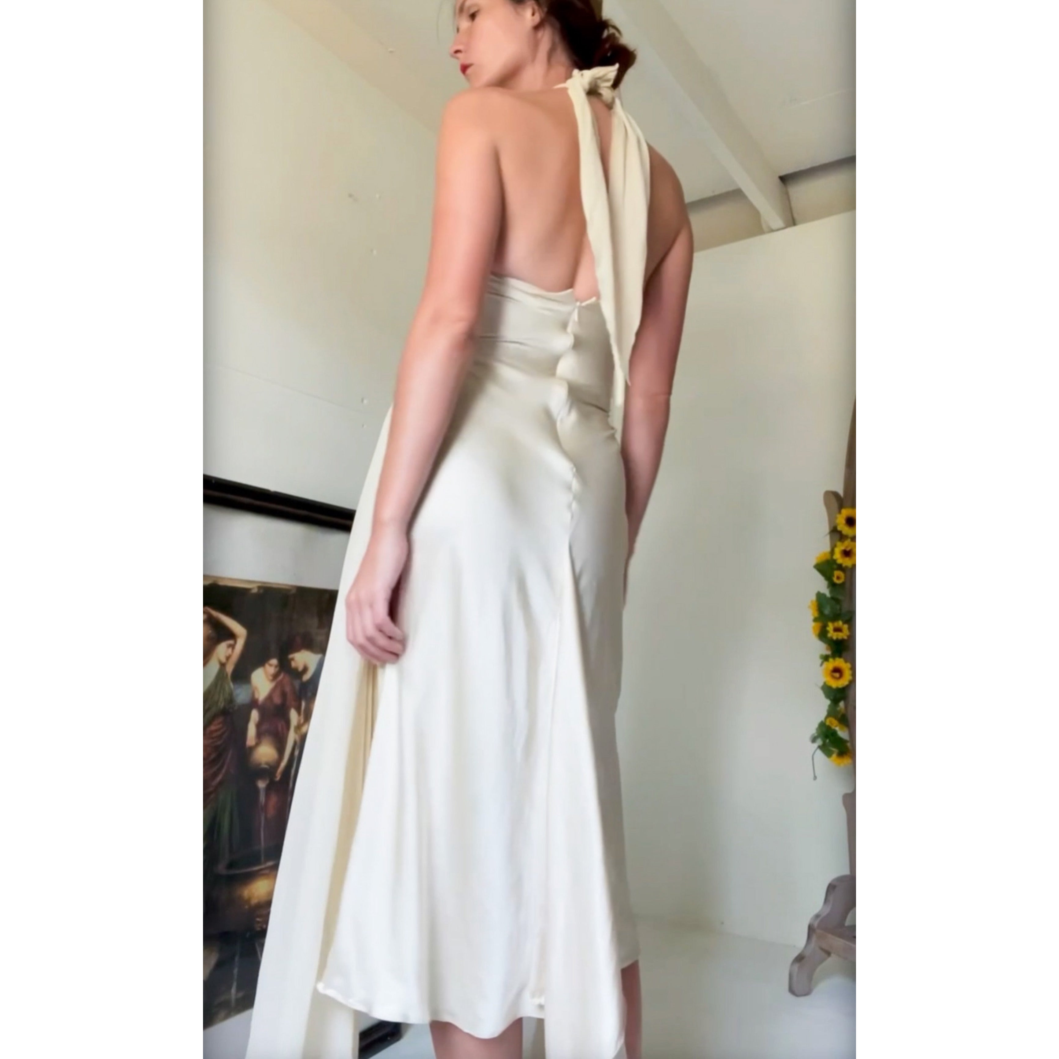 silk midi dress