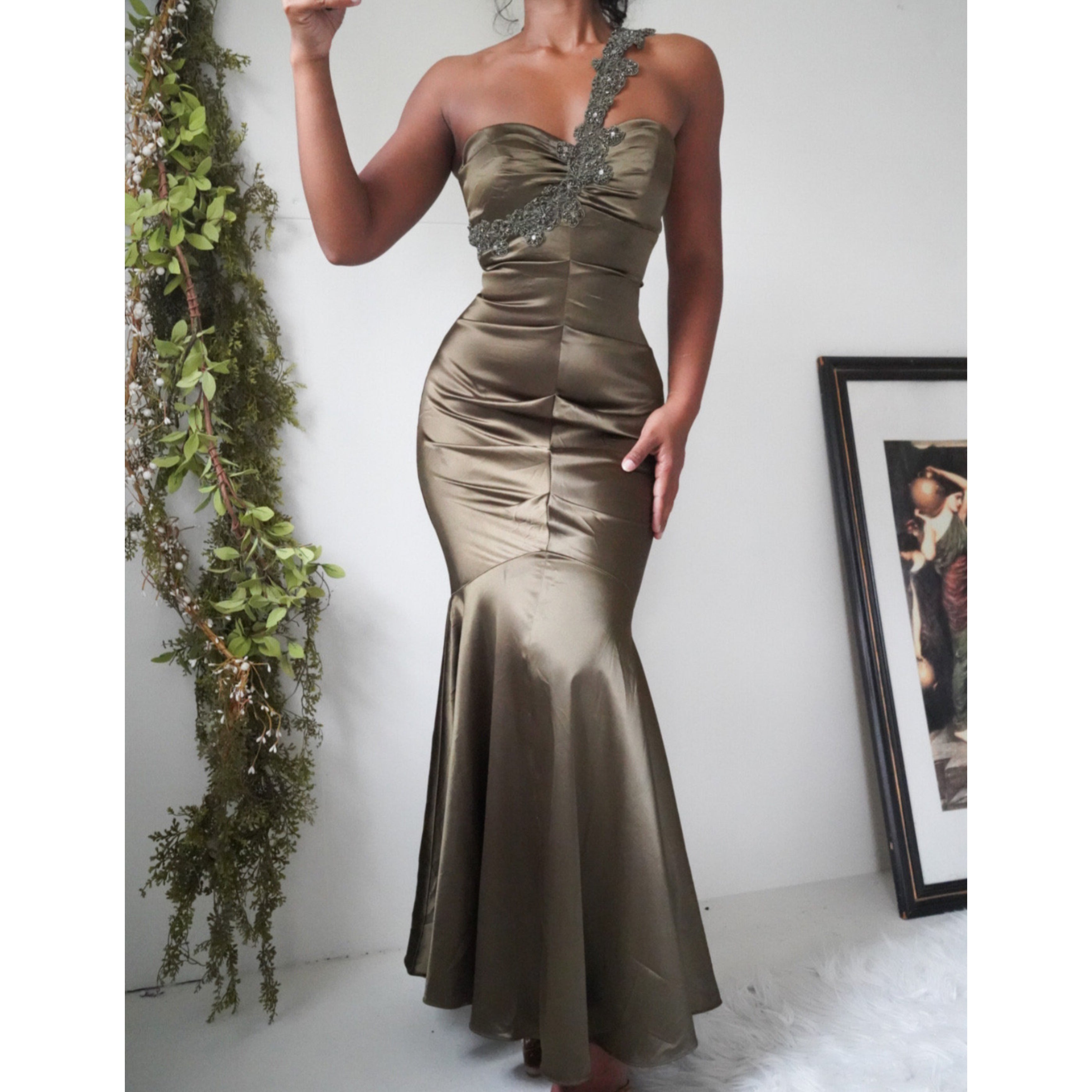 deep-olive-stretch-satin-fairy-gown-image