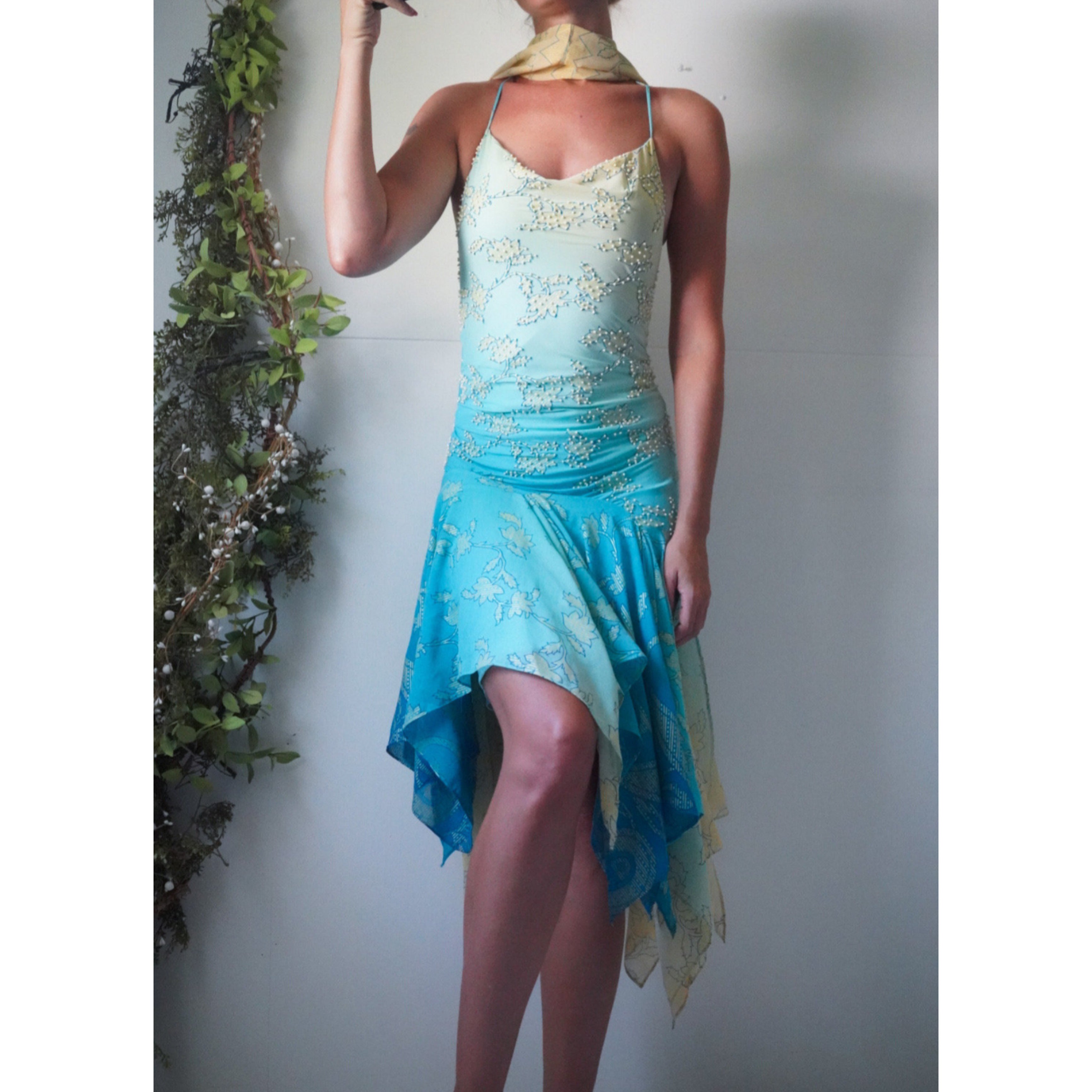 beaded fairy dress with scarf