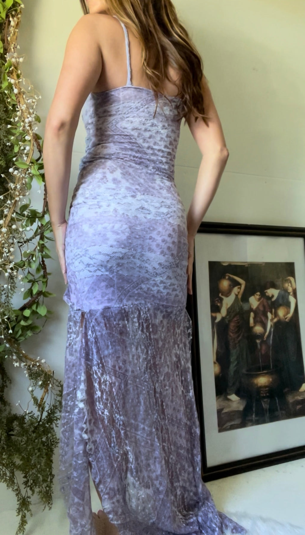 Handmade lace fairy gown