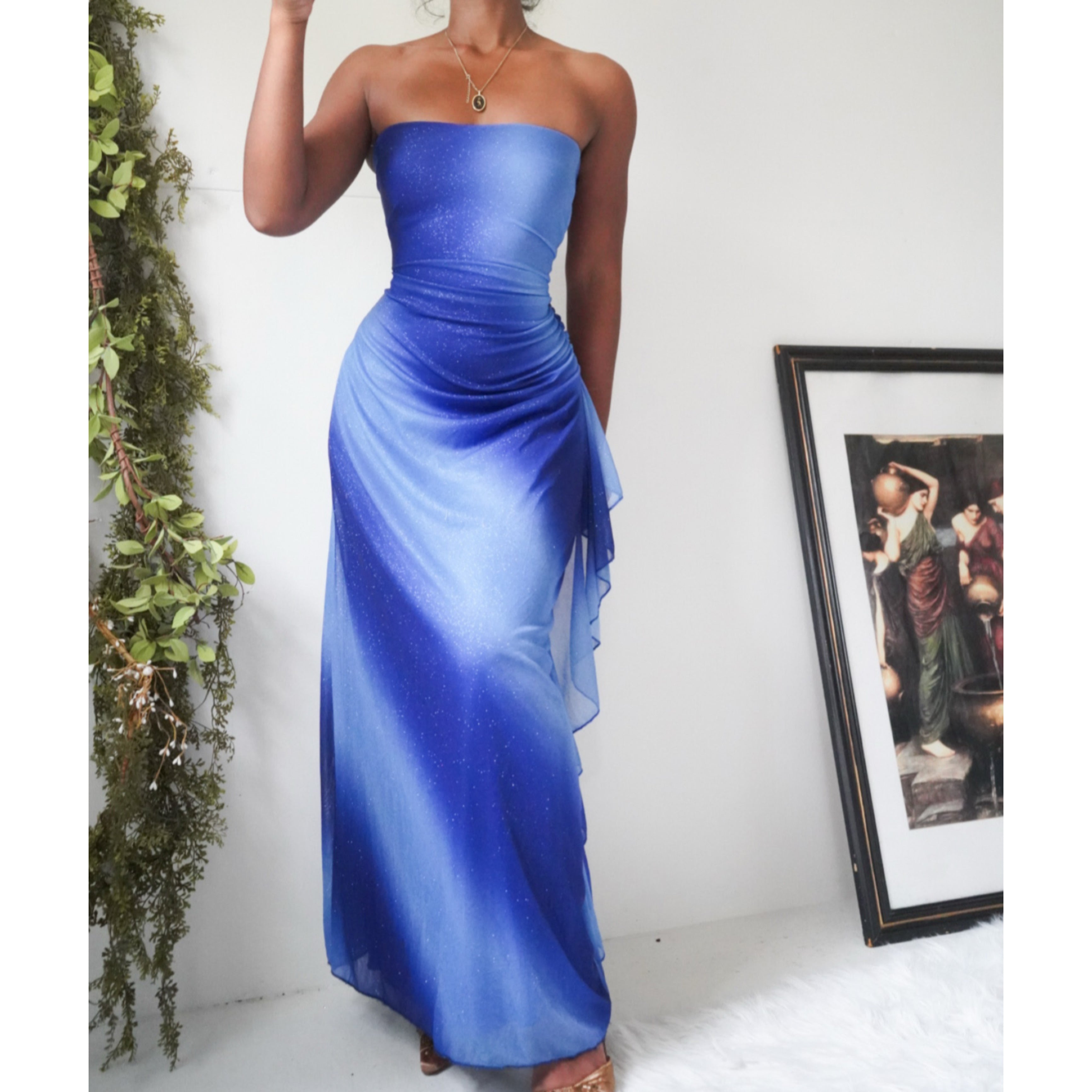 blue-strapless-sparkle-ombre-gown-image