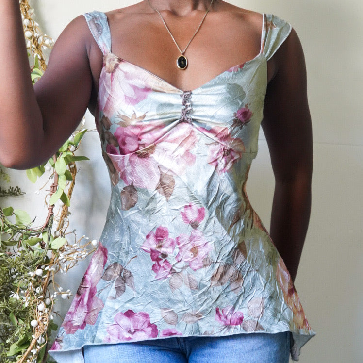 Pastel Green Fairy Floral Top