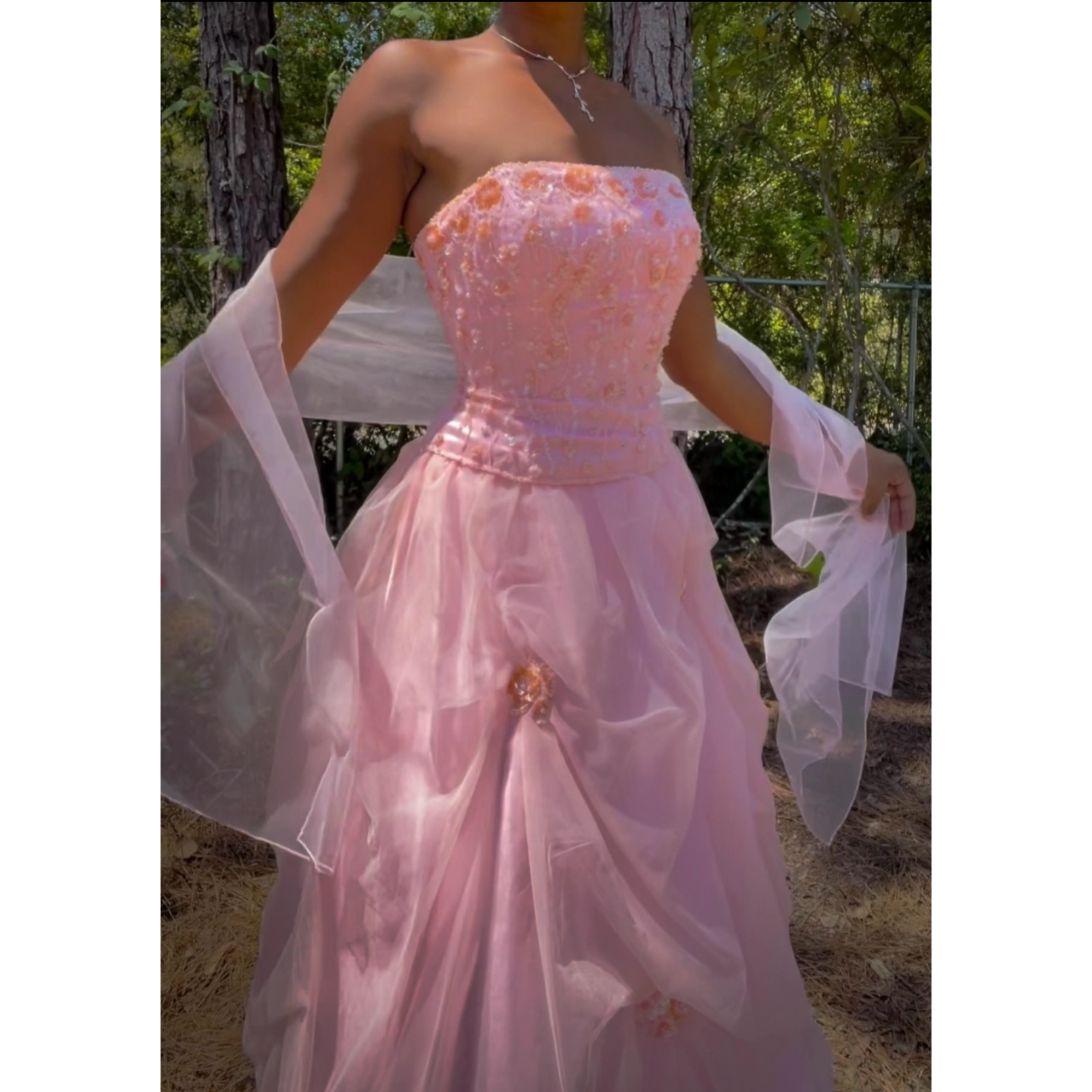 strapless-fairy-princess-baby-pink-gown-image
