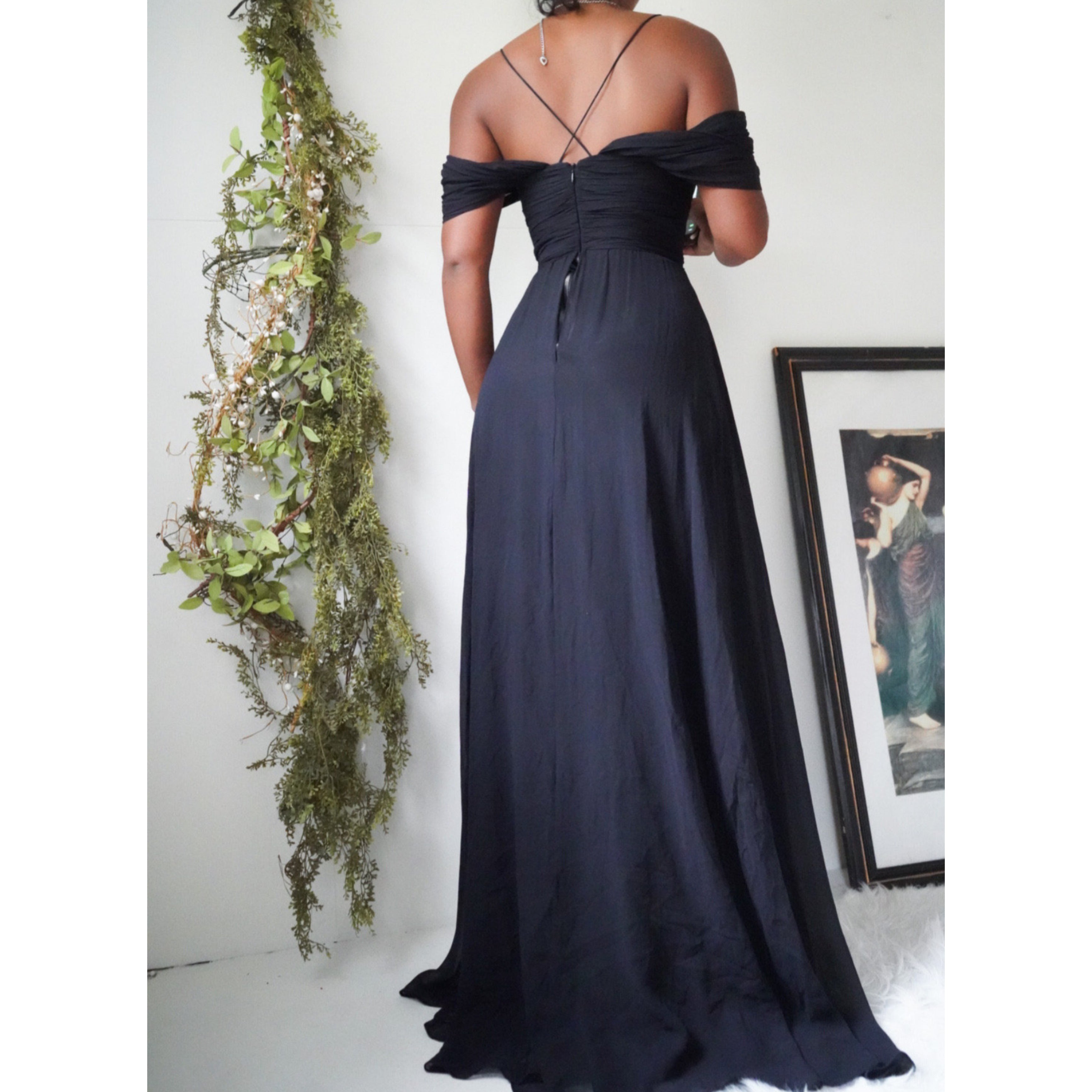 Silk and Satin Goddess Gown