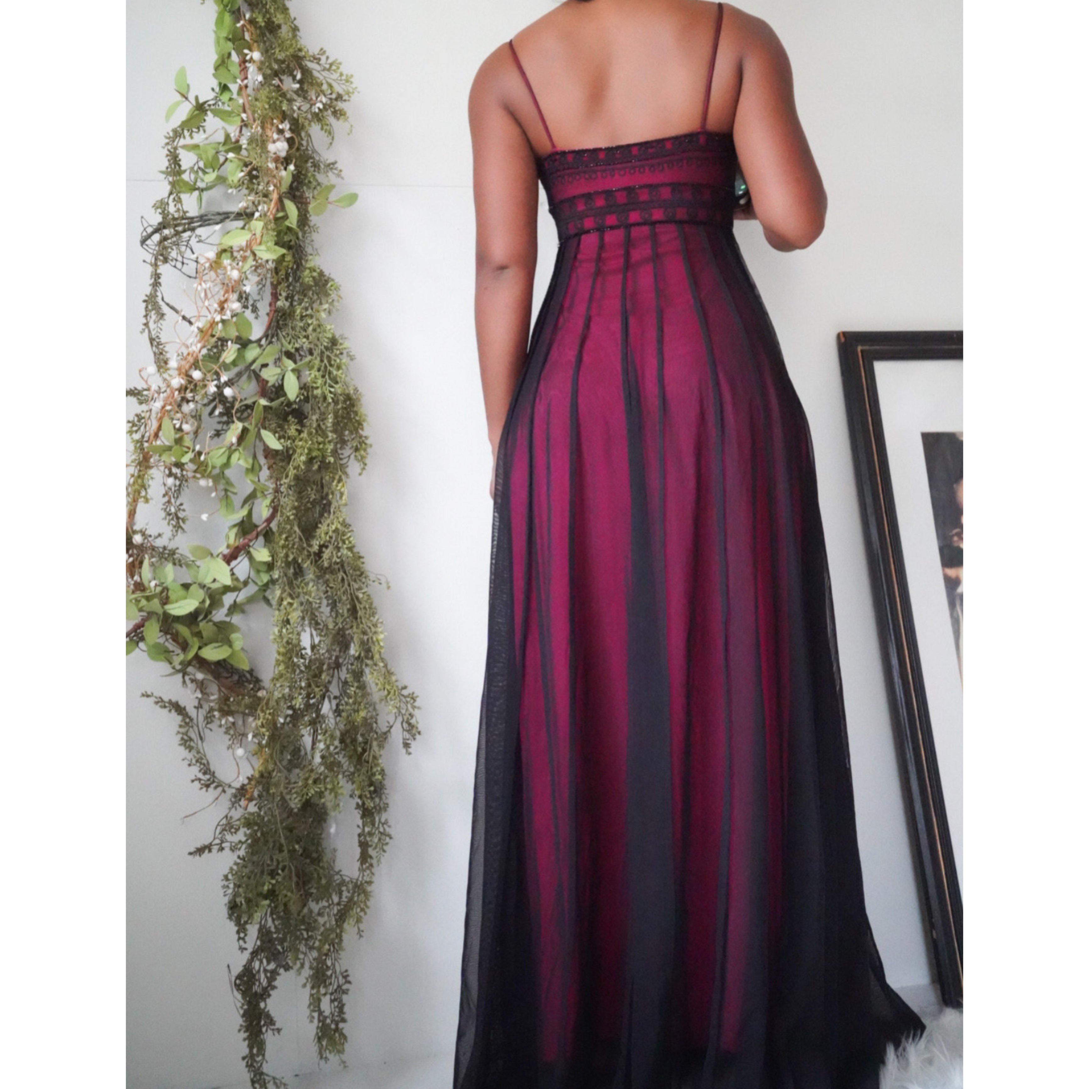 Layered Gown with Bead Detail Bodice