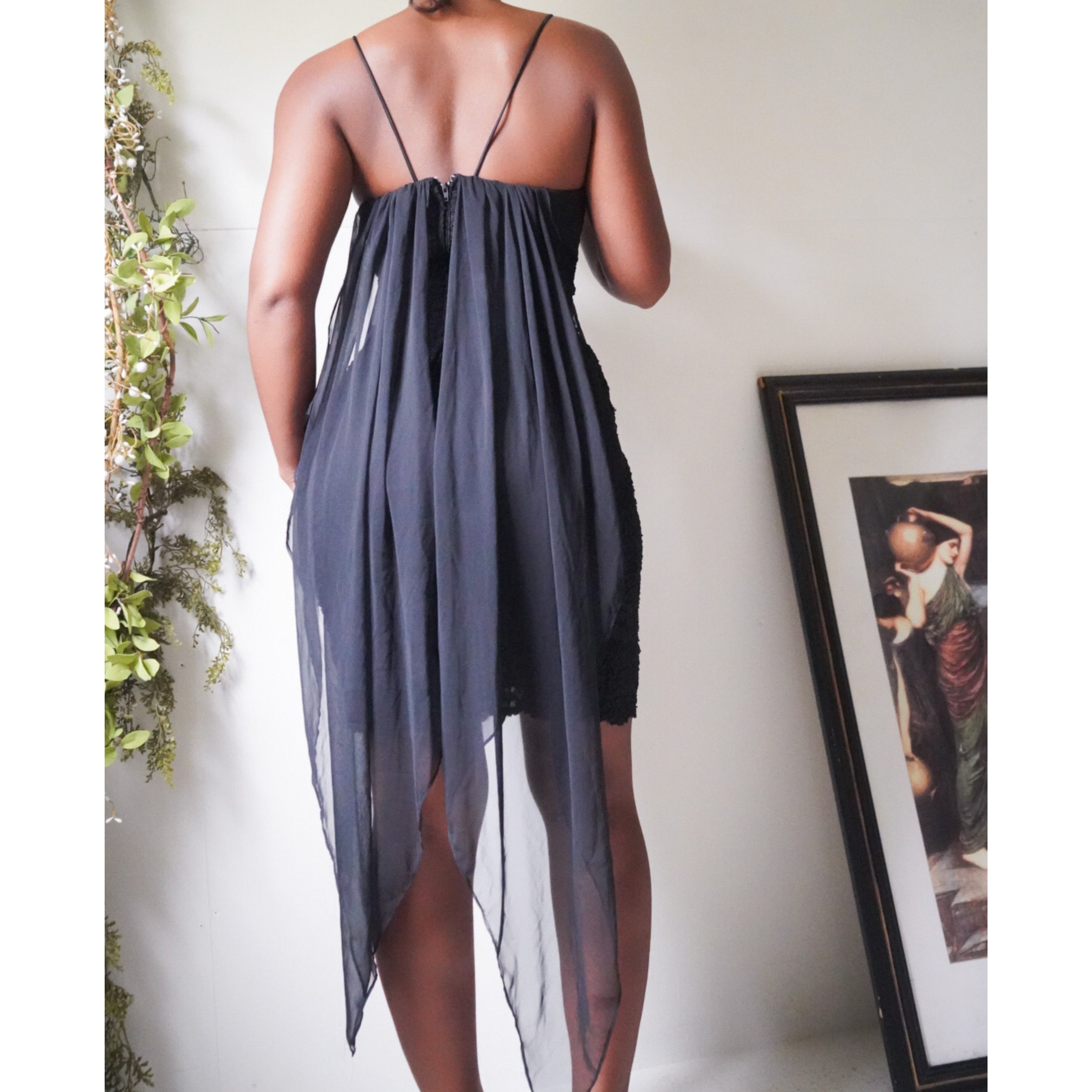 90’s Little Black Lace Dress