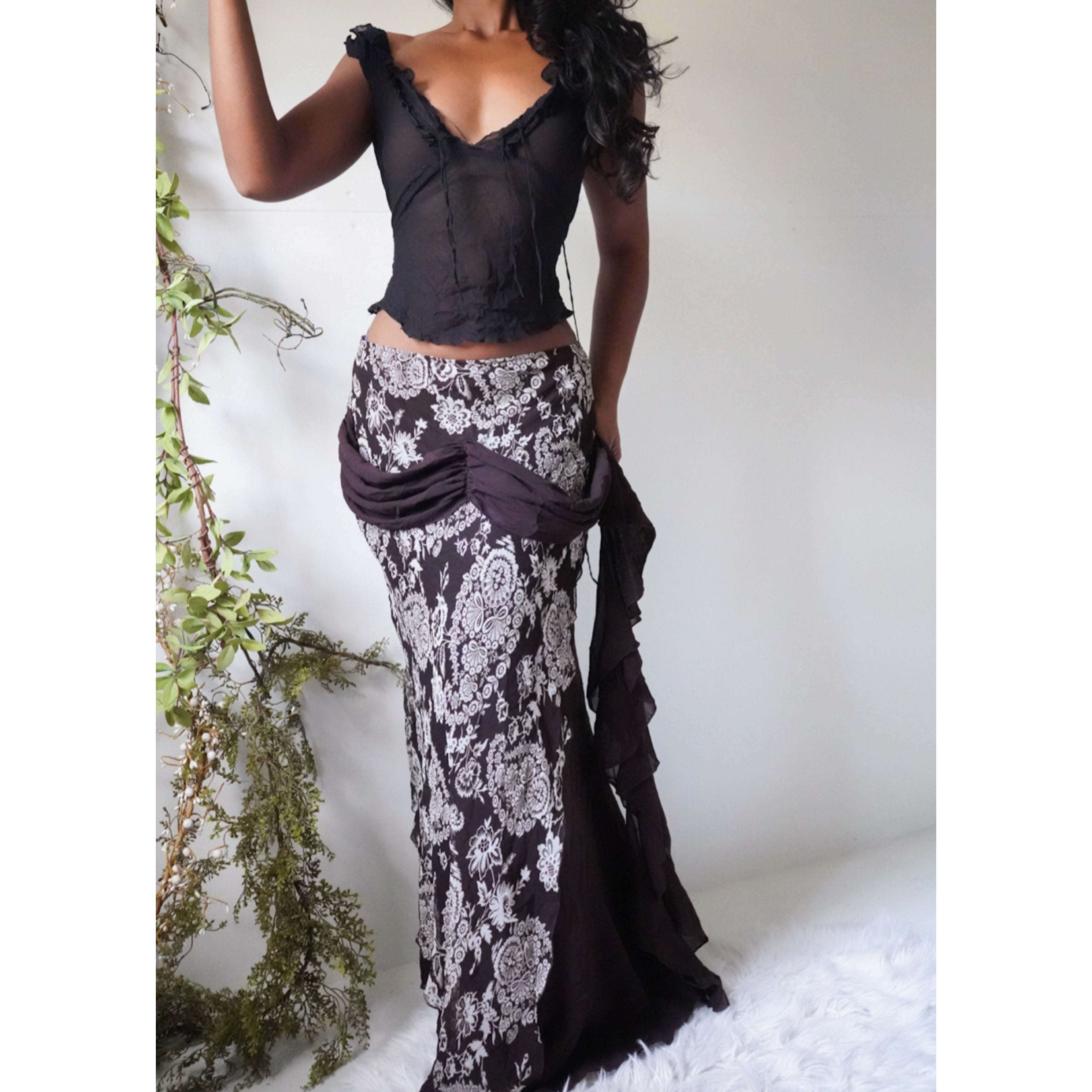 Brown Fairy Maxi Skirt