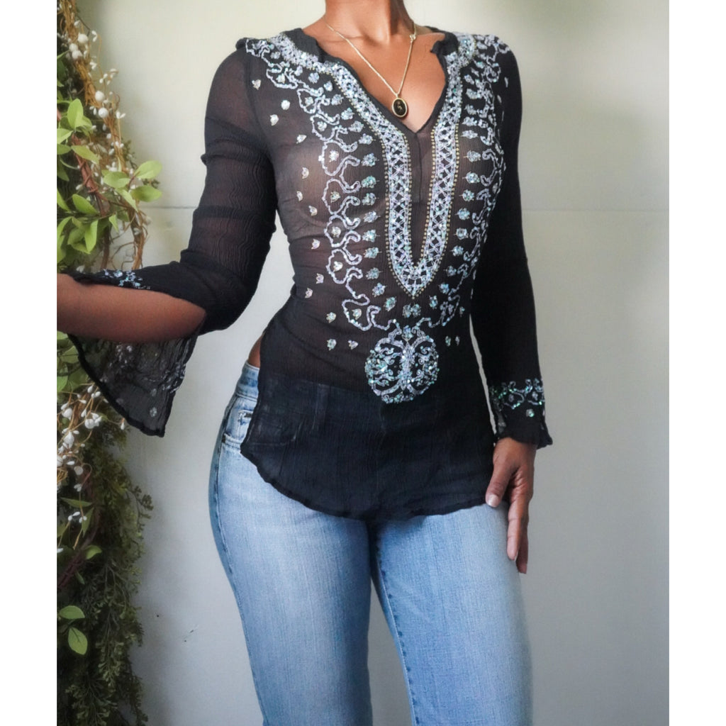 boho-chiffon-sequin-long-sleeve-top-image