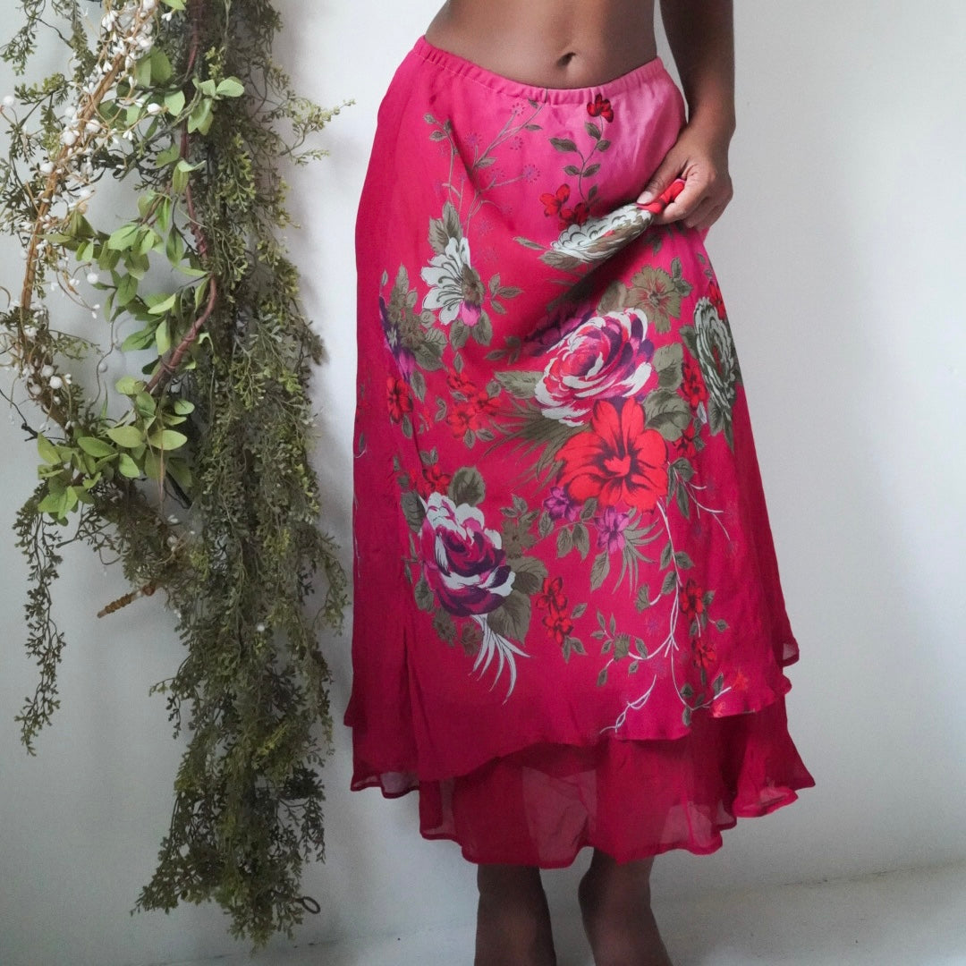 Ombre Floral Skirt