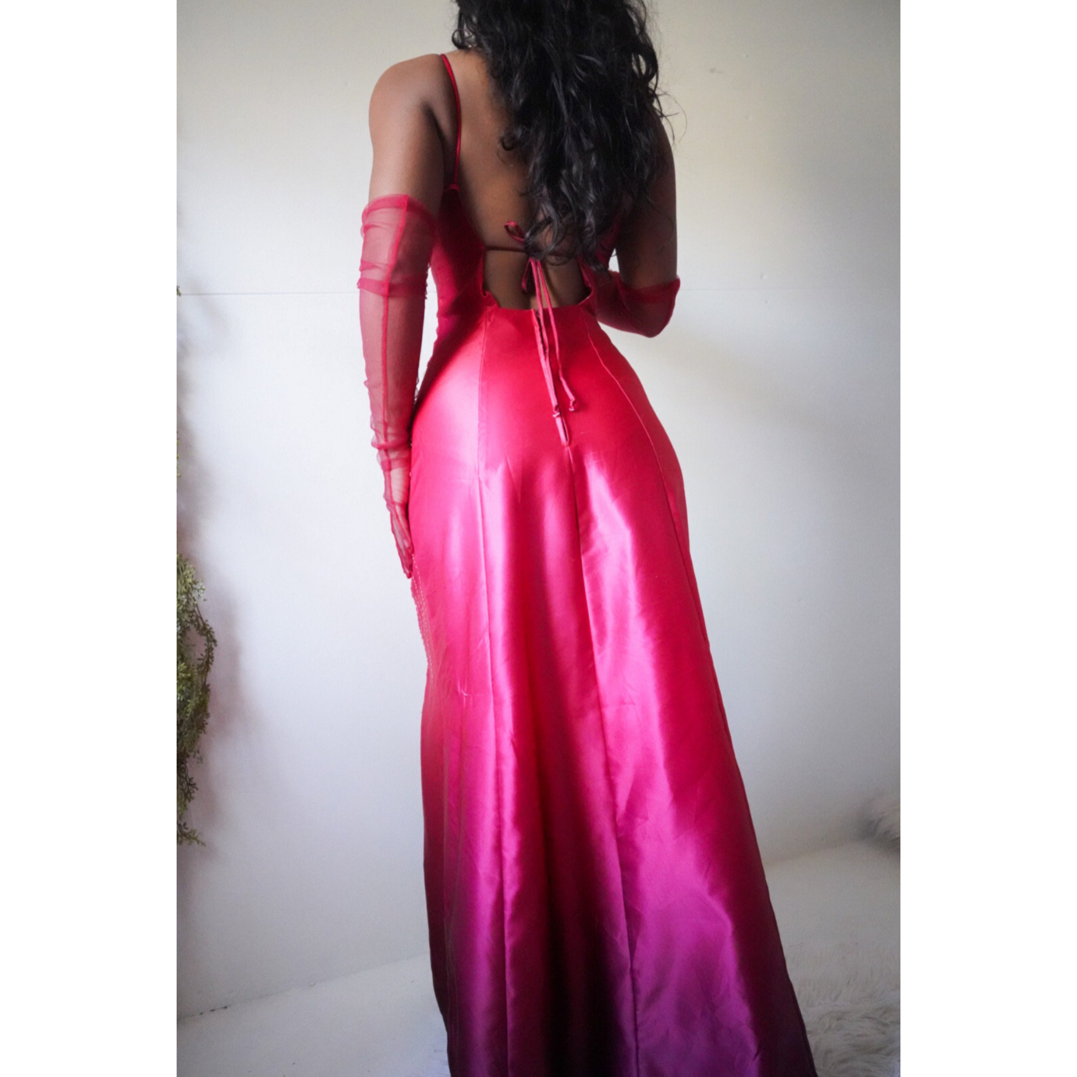 90’s Ombre Bead Detail Gown