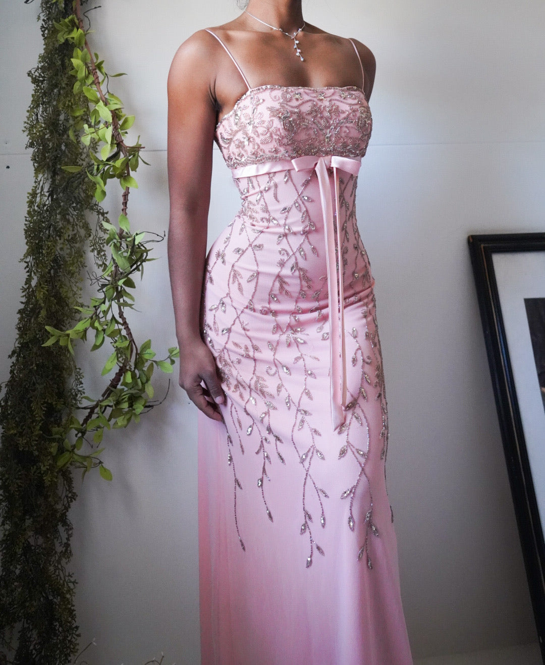 peachy-pink-beaded-mesh-gown-image